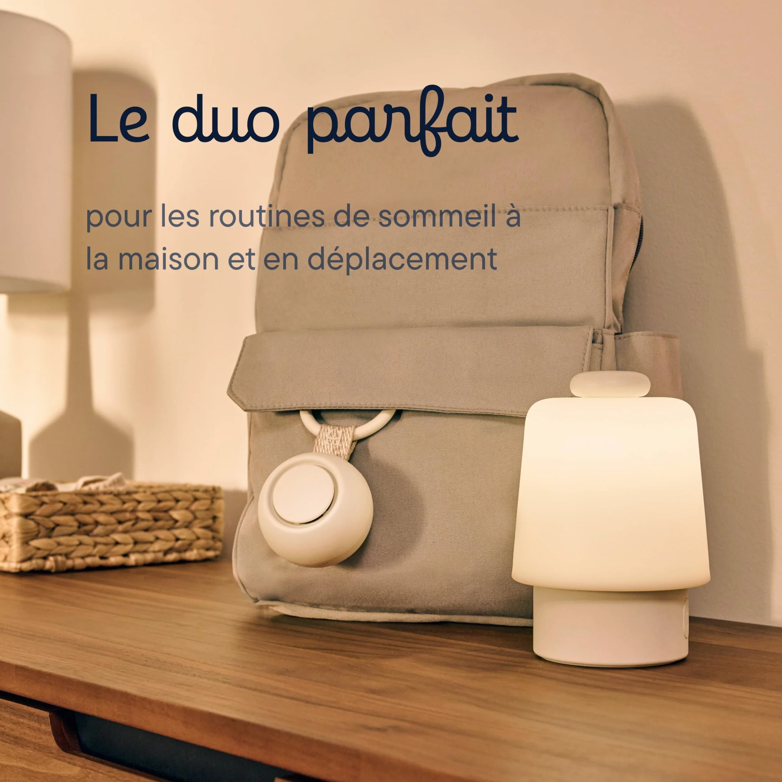 Hatch Rest Go Machine à Bruit Blanc Portable Bébé 10 Sons Apaisants Veilleuse Clip Poussette Putty