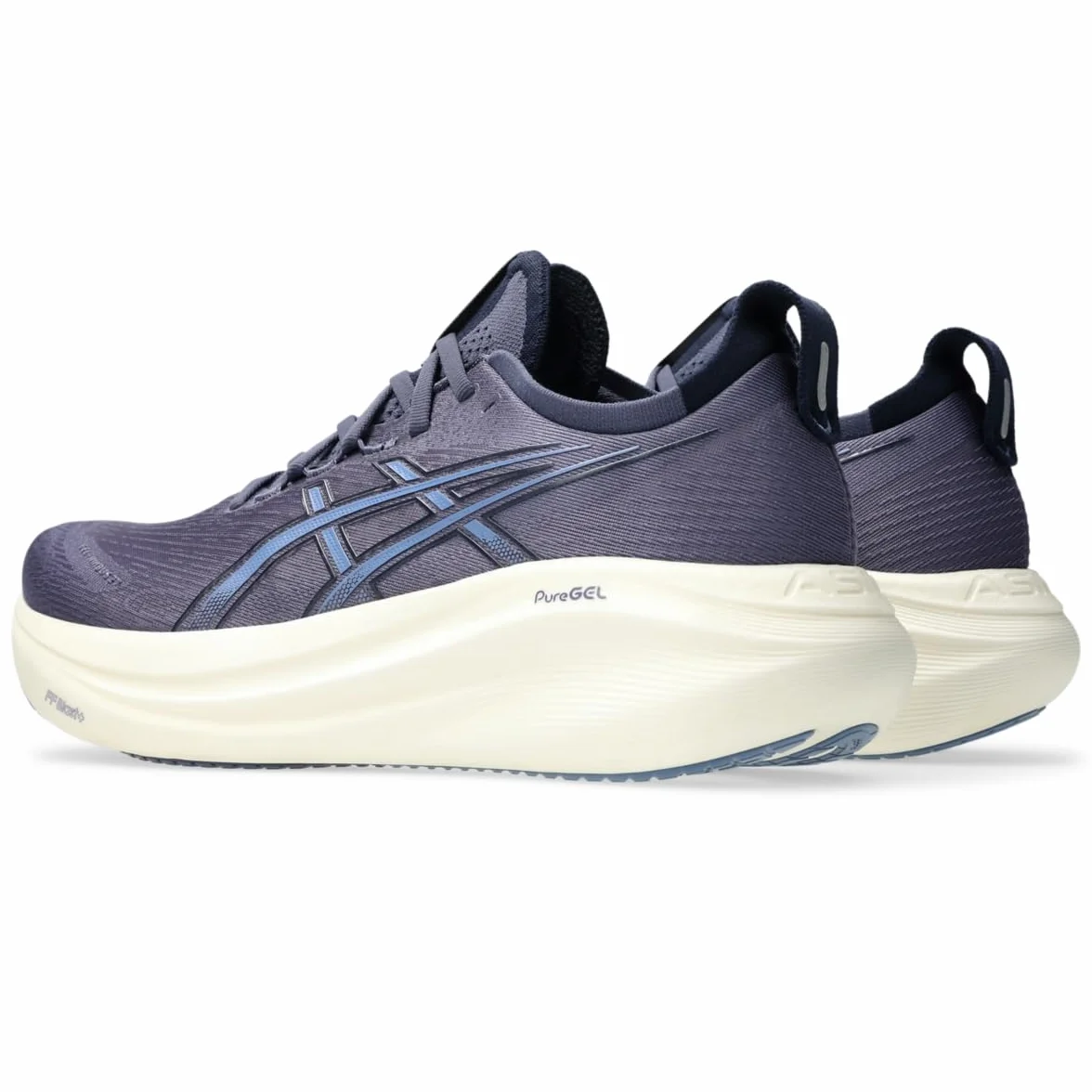 Asics Gel-Nimbus 27 Chaussures de Course Homme, Aqua/Blanc Pur