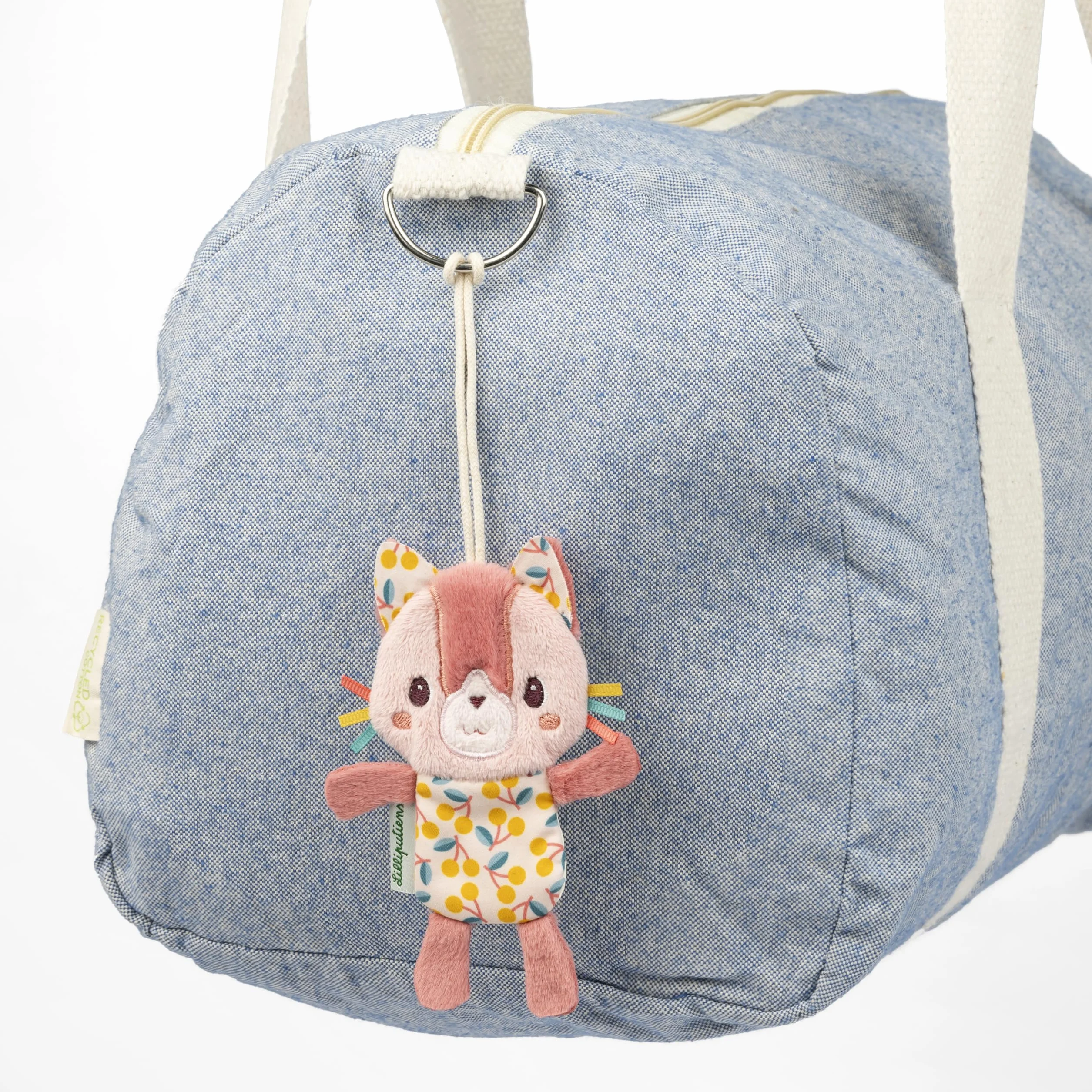 Lilliputiens Etiquette Bagage Enfant Jeanne Le Chat 16 cm Rose Personnalisable