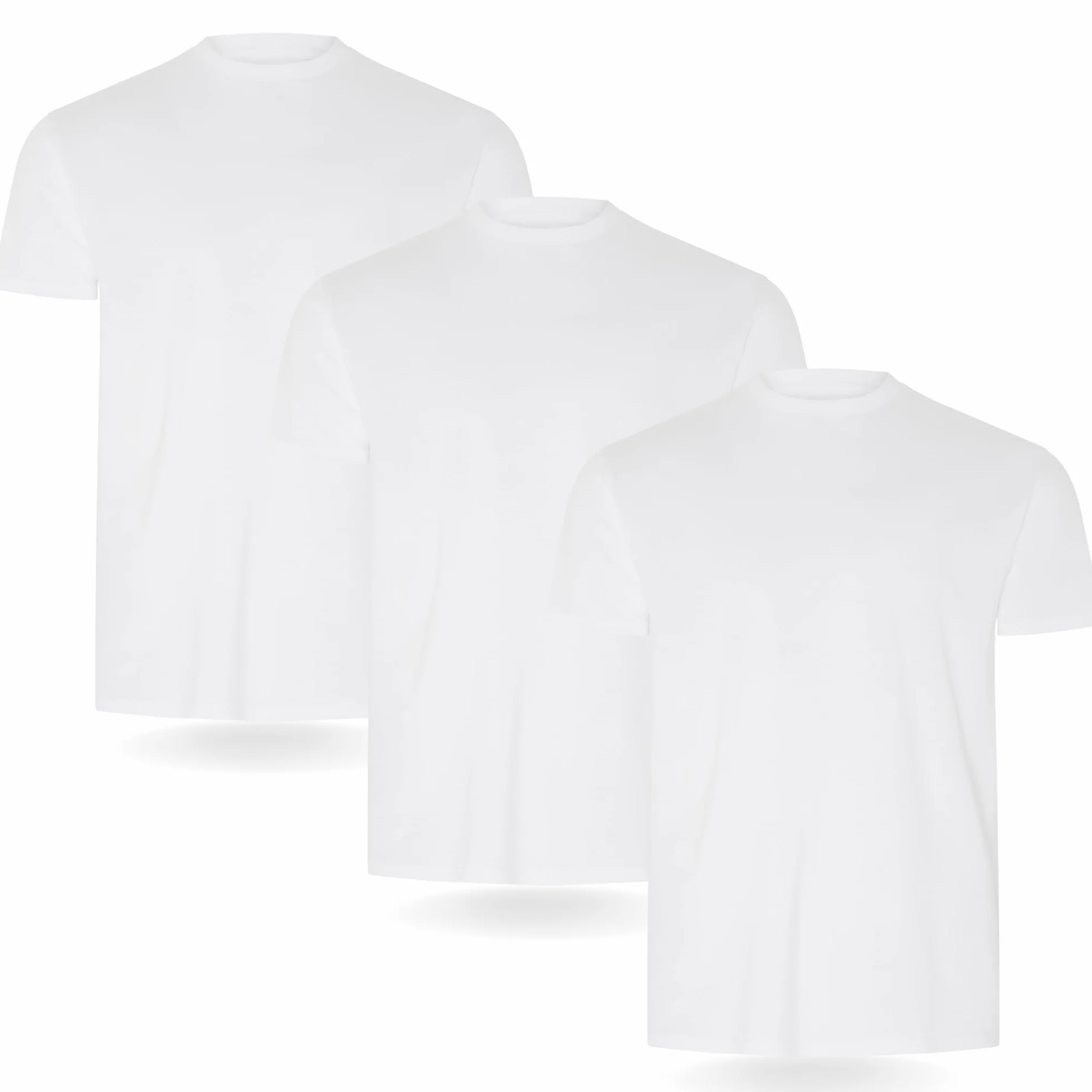 FM London Lot de 3/5 T-Shirts pour Hommes Design légèrement ajusté