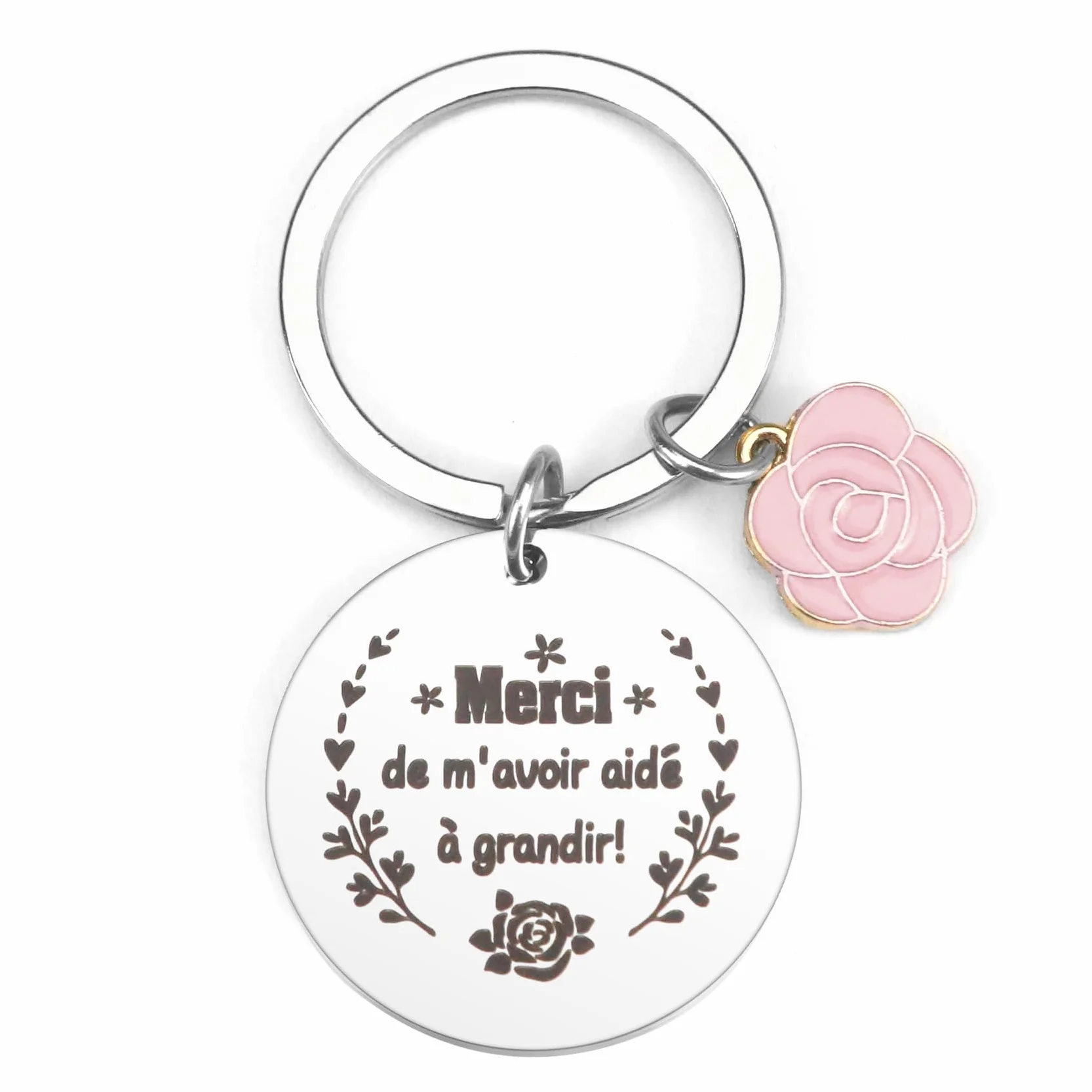 Porte Clef Cadeau Maitresse D'école Fin D'année Merci De M’avoir Aidé À Grandir