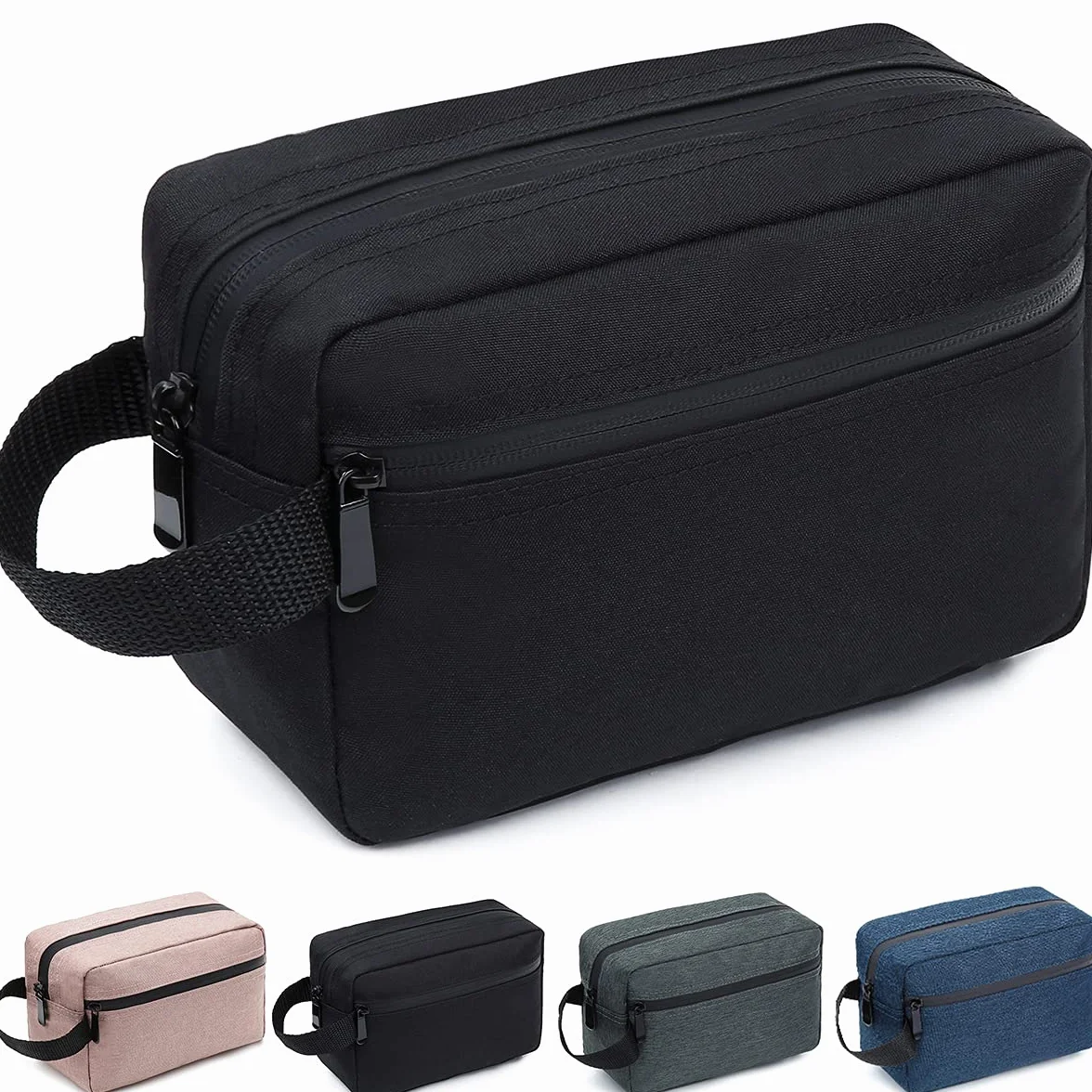 Trousse de Toilette de Voyage Pliable pour Hommes et Femmes, Sac de Rasage avec Poignée