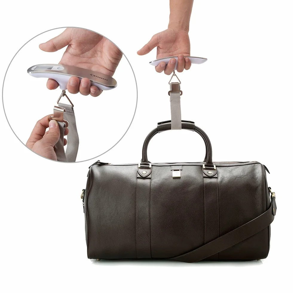 MYCARBON Pèse Bagage Valise Électronique Balance Portable 50kg Fonction Tare Verrouillage Poids Pile Fournie Voyage