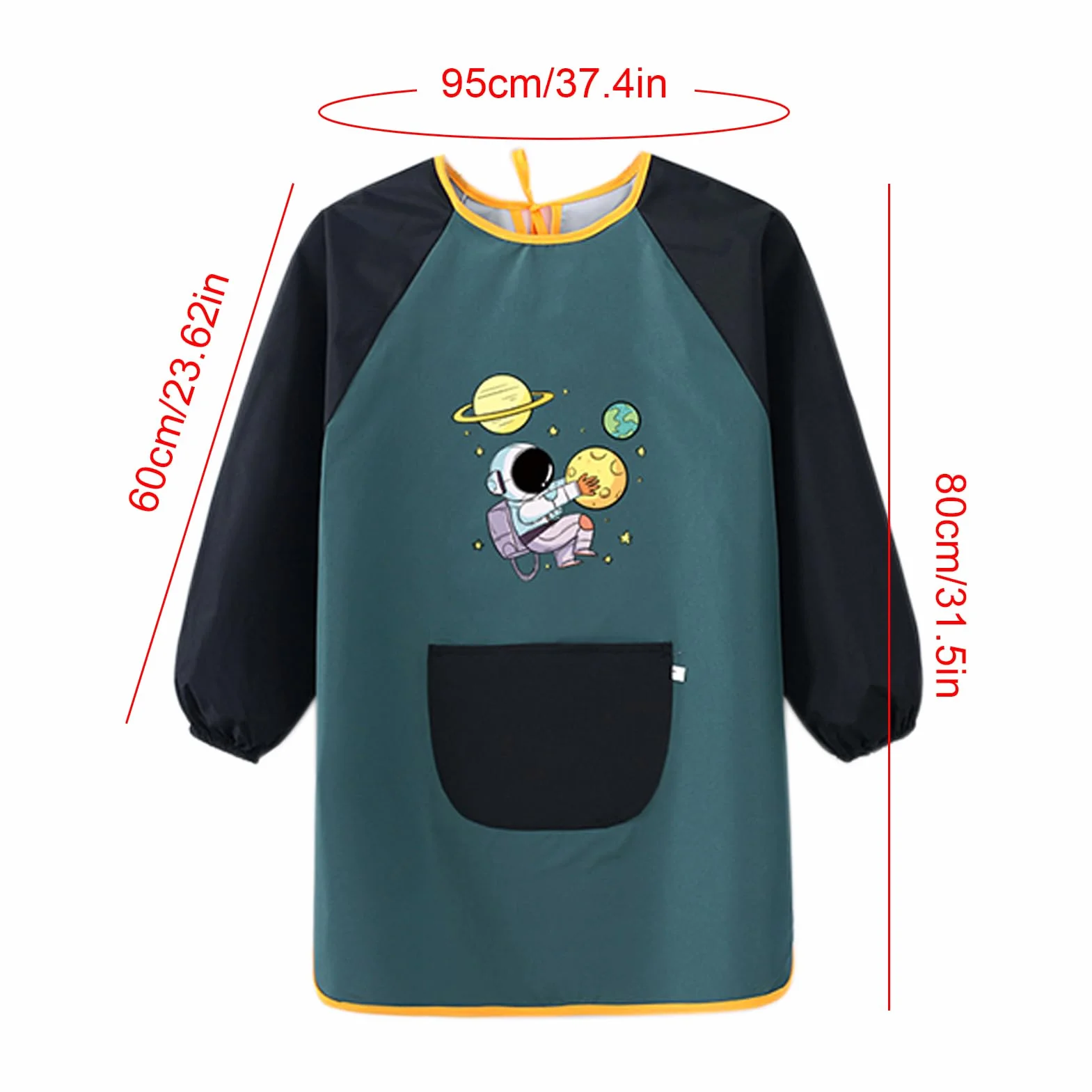 Blouse Anti-Tâches Enfant à Manches Longues pour Peinture, Jardin, Cuisine