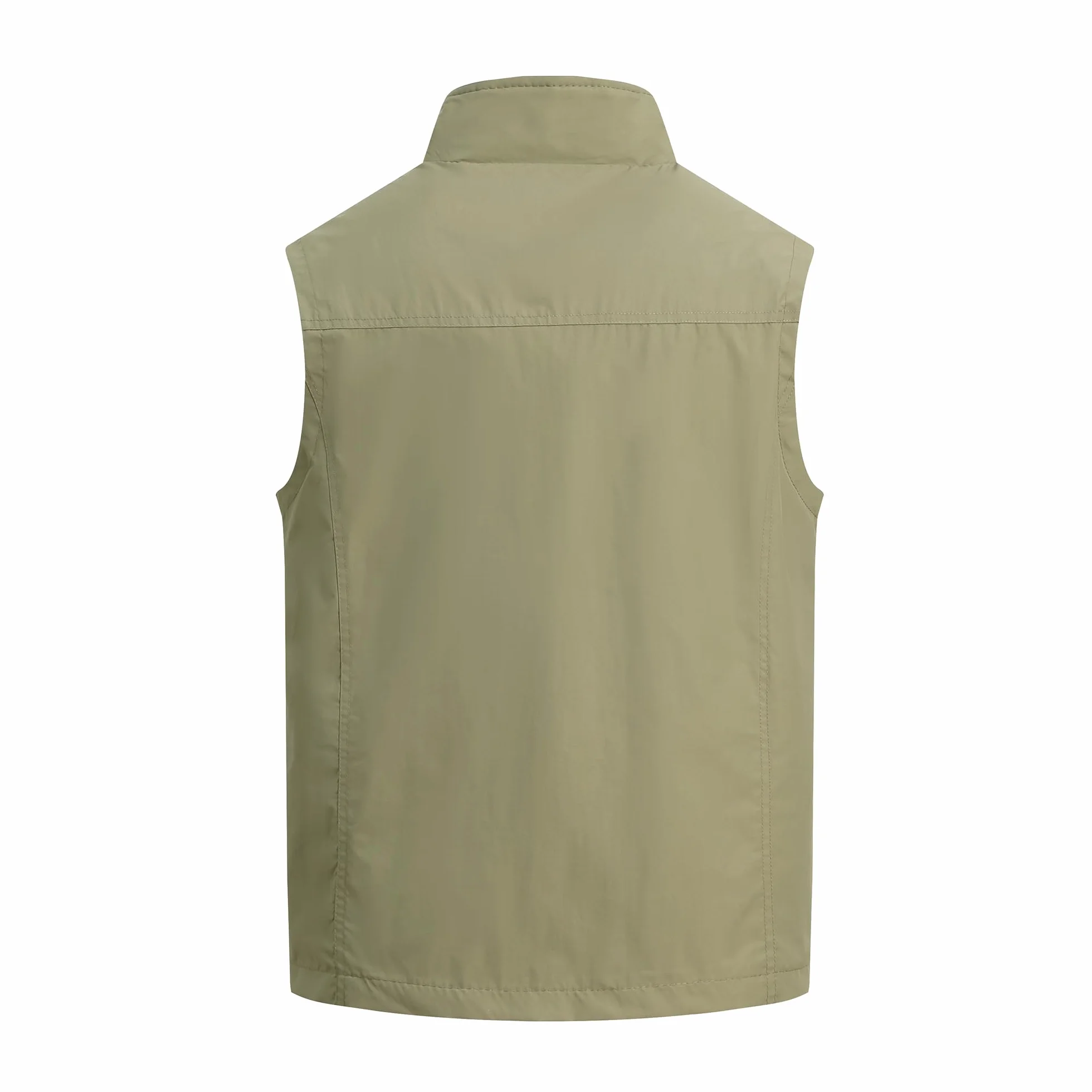 Gilet de pêche homme multi-poches sans manches veste plein air légère respirante voyage