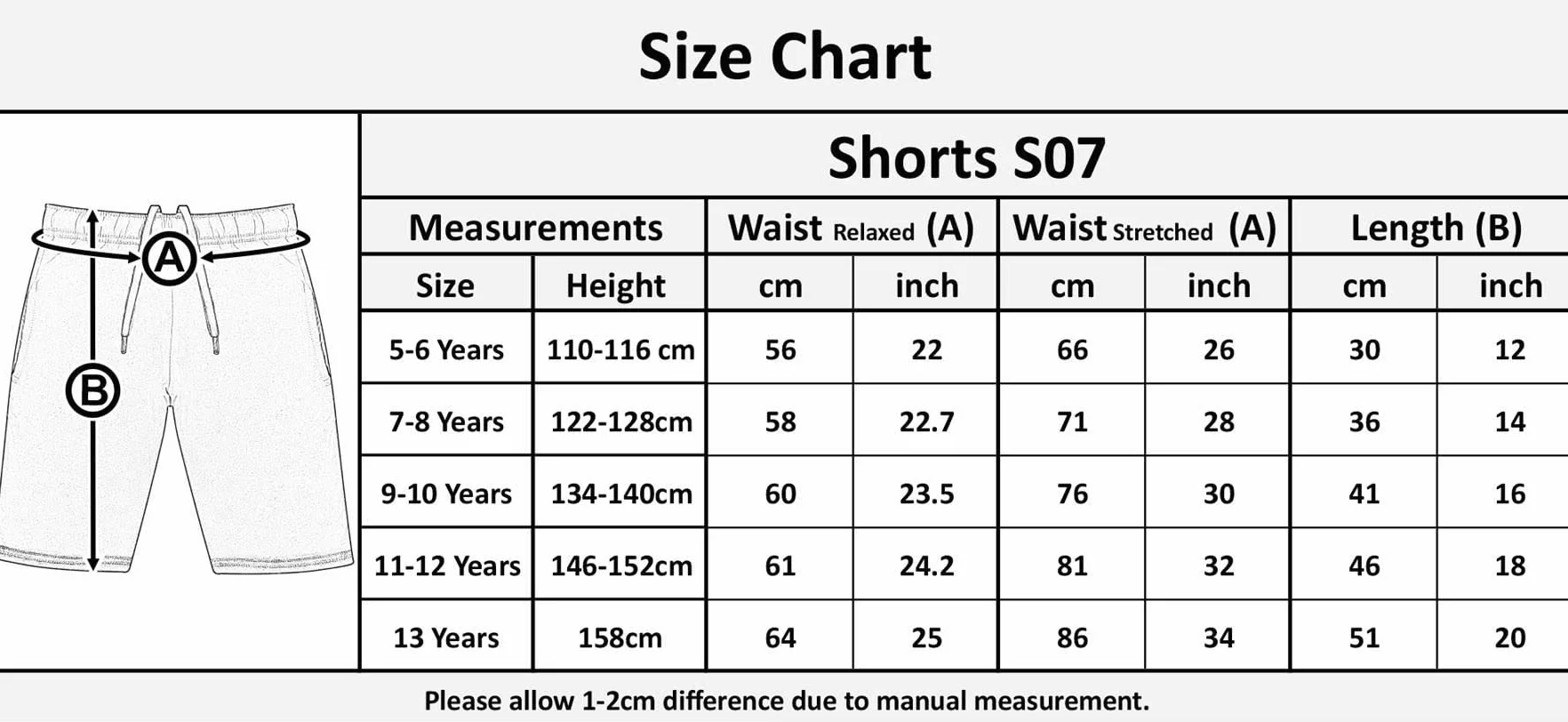 A2Z 4 Kids Garçons Shorts Coton S'étirer Casual Été Longueur au Genou Âge 5-13 Ans