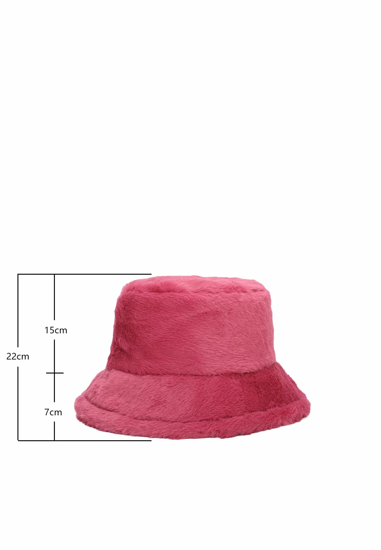 QUEEN HELENA Chapeau d'hiver Cloche avec visière poils doux à la pêche pour femme CP302
