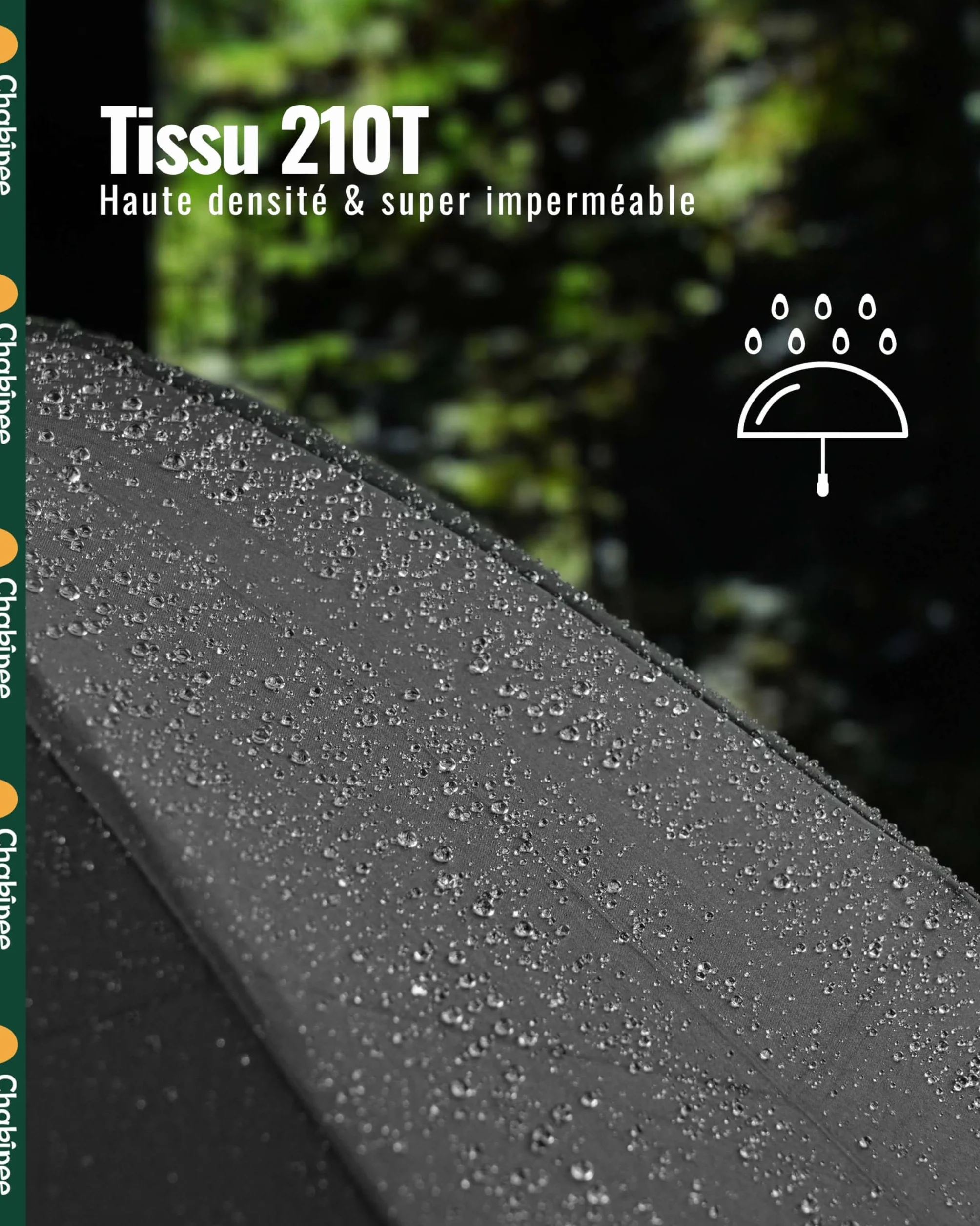 Parapluie Pliant Inversé Homme XXL Automatique 210T 10 Sections Anti Tempête