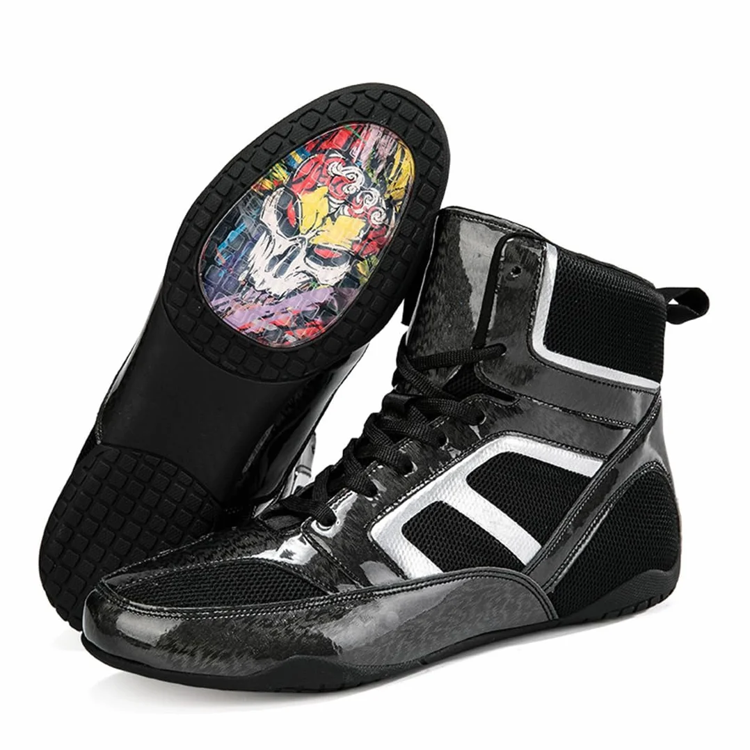 DAMANDO Chaussures De Boxe Femme Fille Respirantes Légères Noir 37 EU