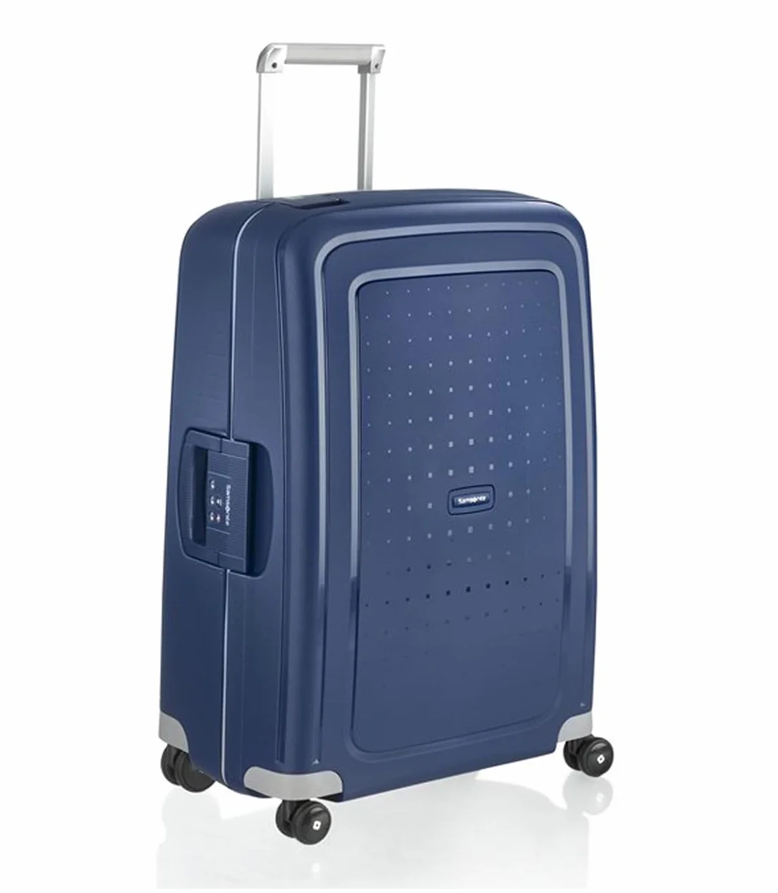 Samsonite S'Cure Spinner L Valise 75 cm 102 L Bleu Dark Blue