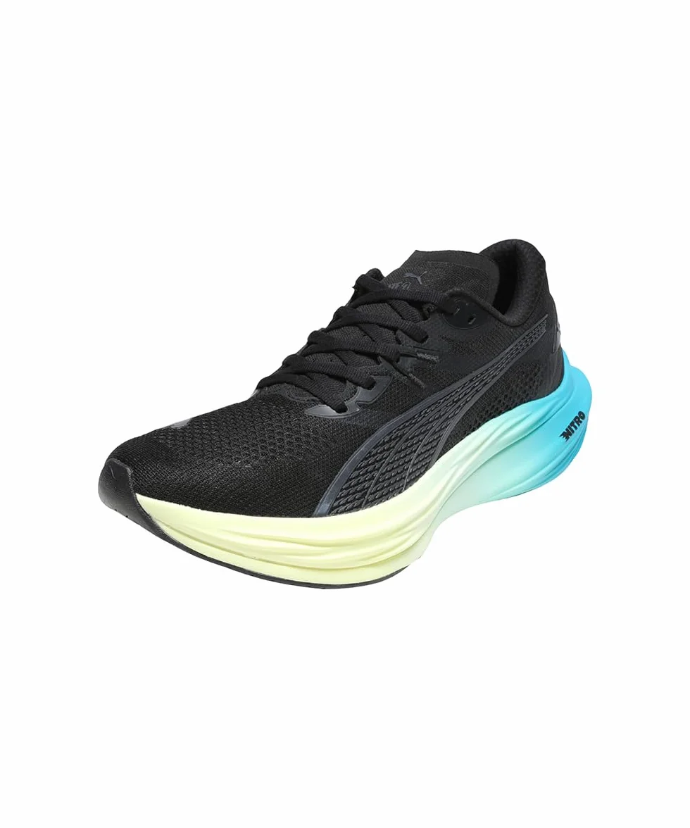 Puma Deviate Nitro 3 Chaussures de Running Hommes Noir-Blanc Bleu