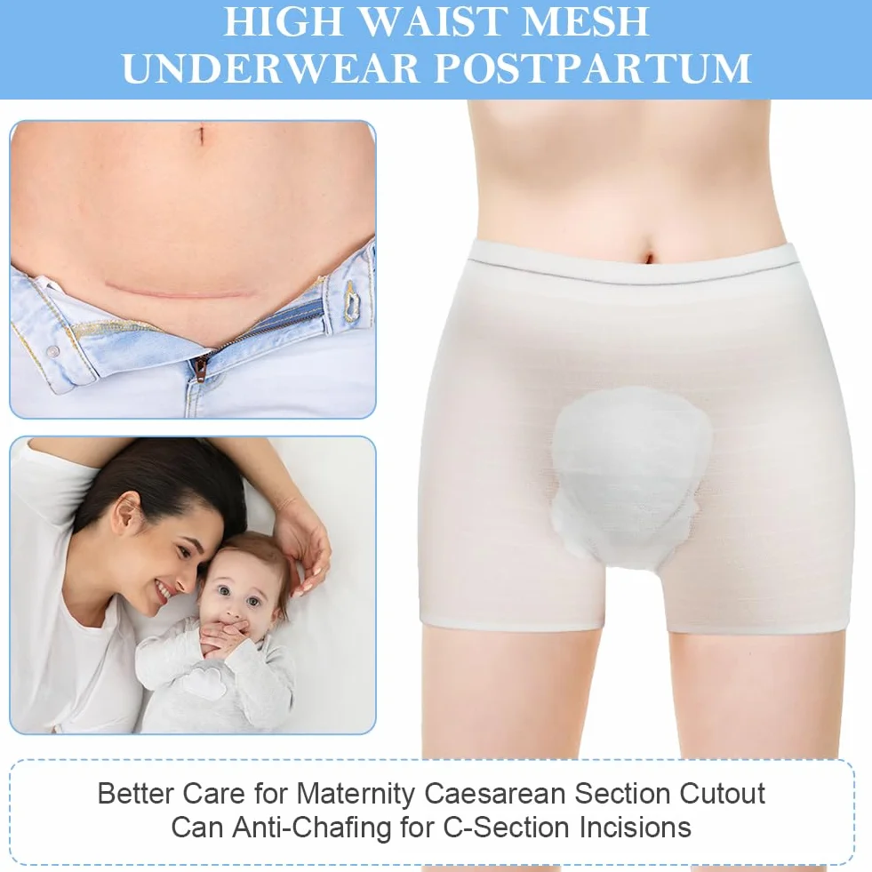 ACWOO Culottes Post-Accouchement Maternité Filet 10 Pièces