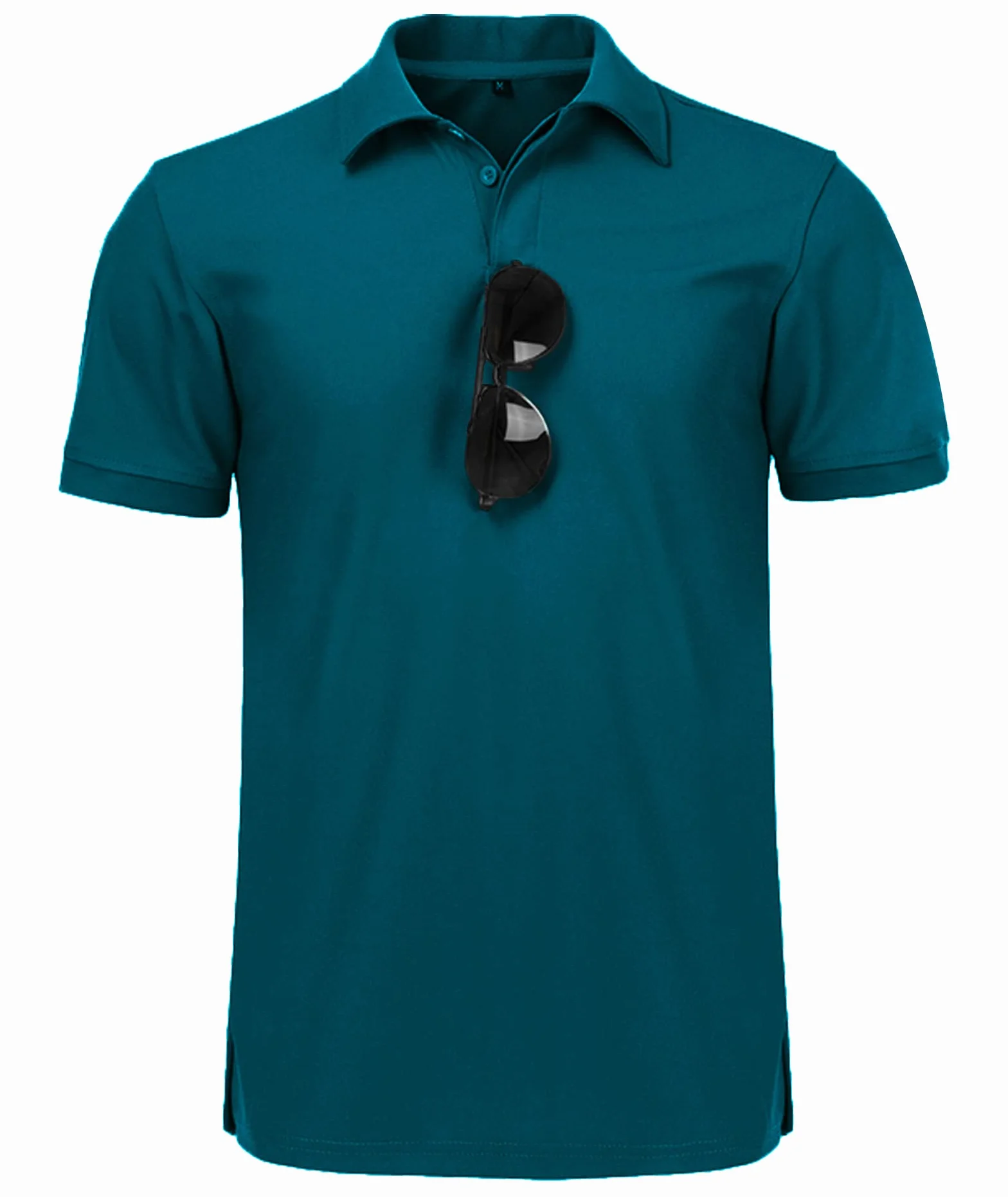Polo Hommes Manches Courtes Séchage Rapide Golf Tennis T-Shirts Sport Regular Fit