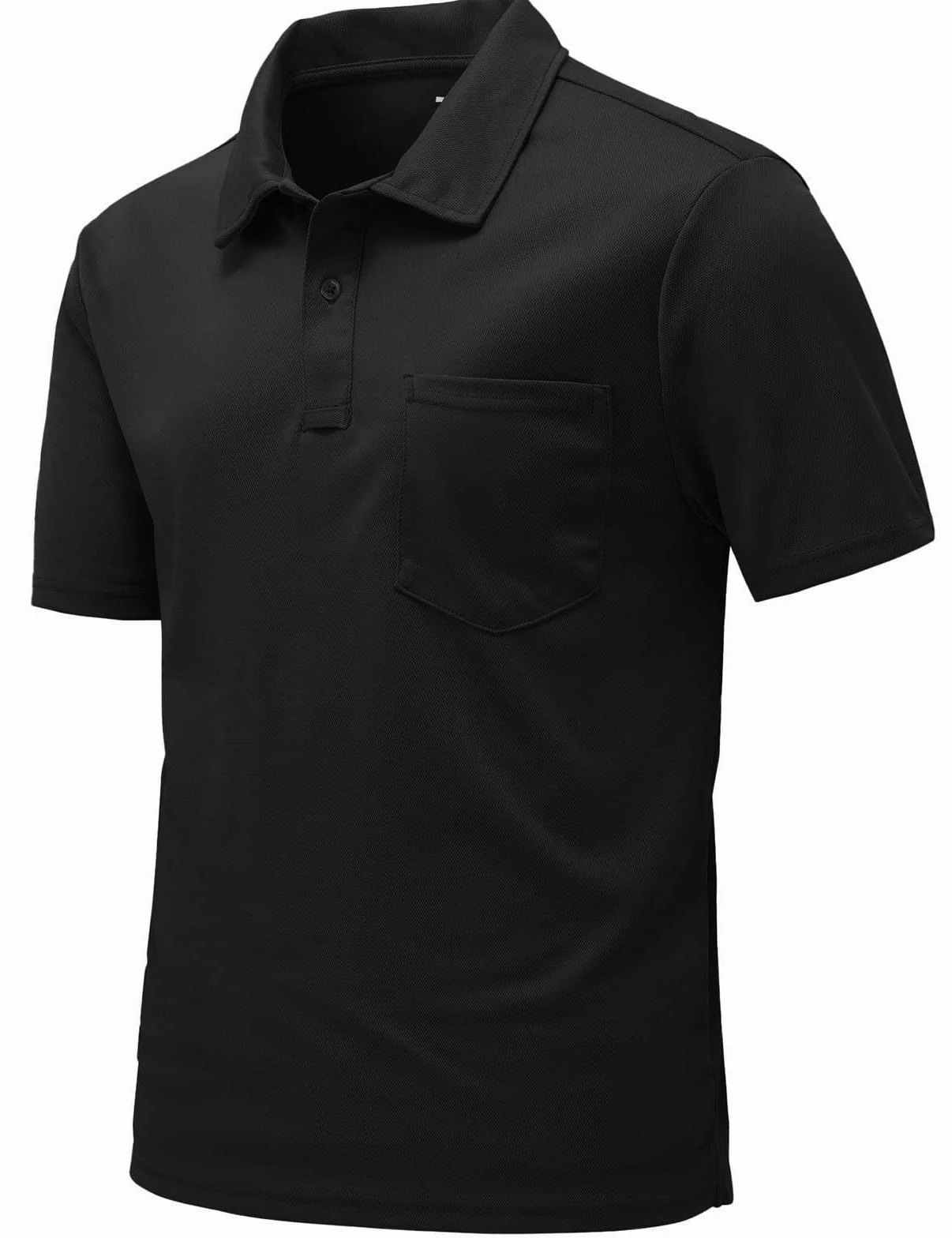 Polo à manches courtes pour homme avec poche de poitrine - Polo d'été - Coupe ajustée