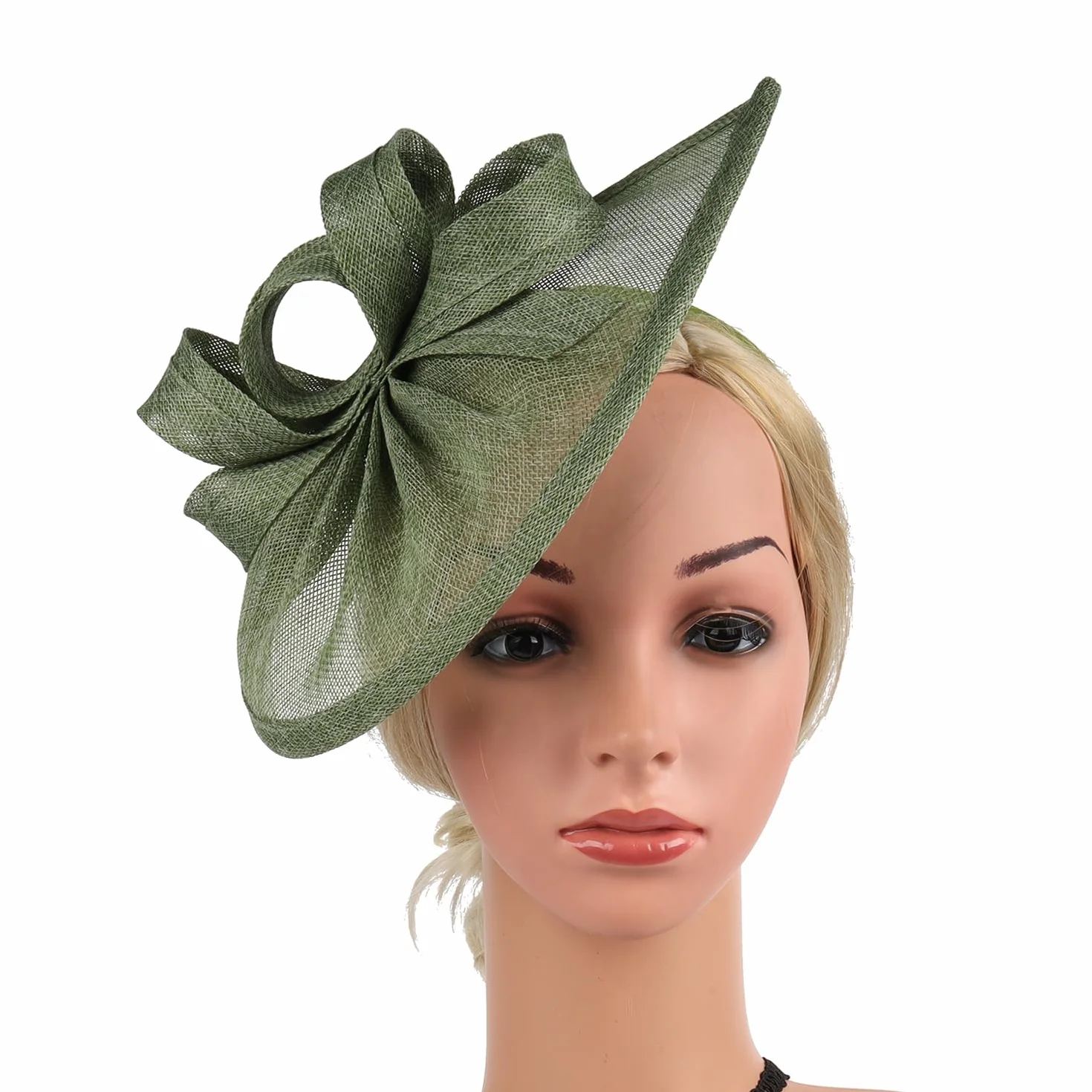 Bibi de mariée avec pince à cheveux Kentucky - Chapeau melon pour femmes