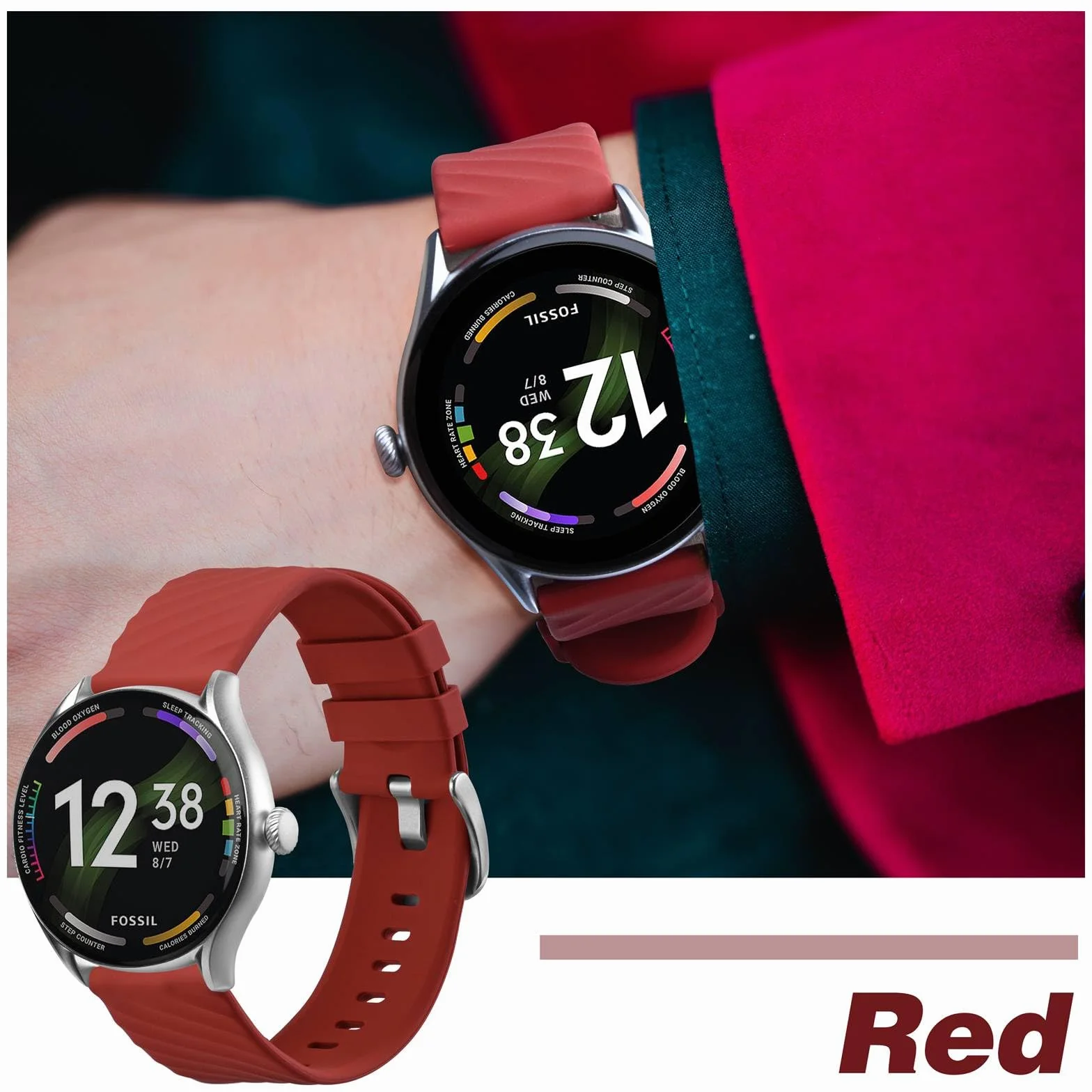 Bracelets de Montre en Silicone 18mm 20mm 22mm 19mm 21mm, Remplacement Bracelet en Caoutchouc Sport à Libération Rapide pour Hommes Femme