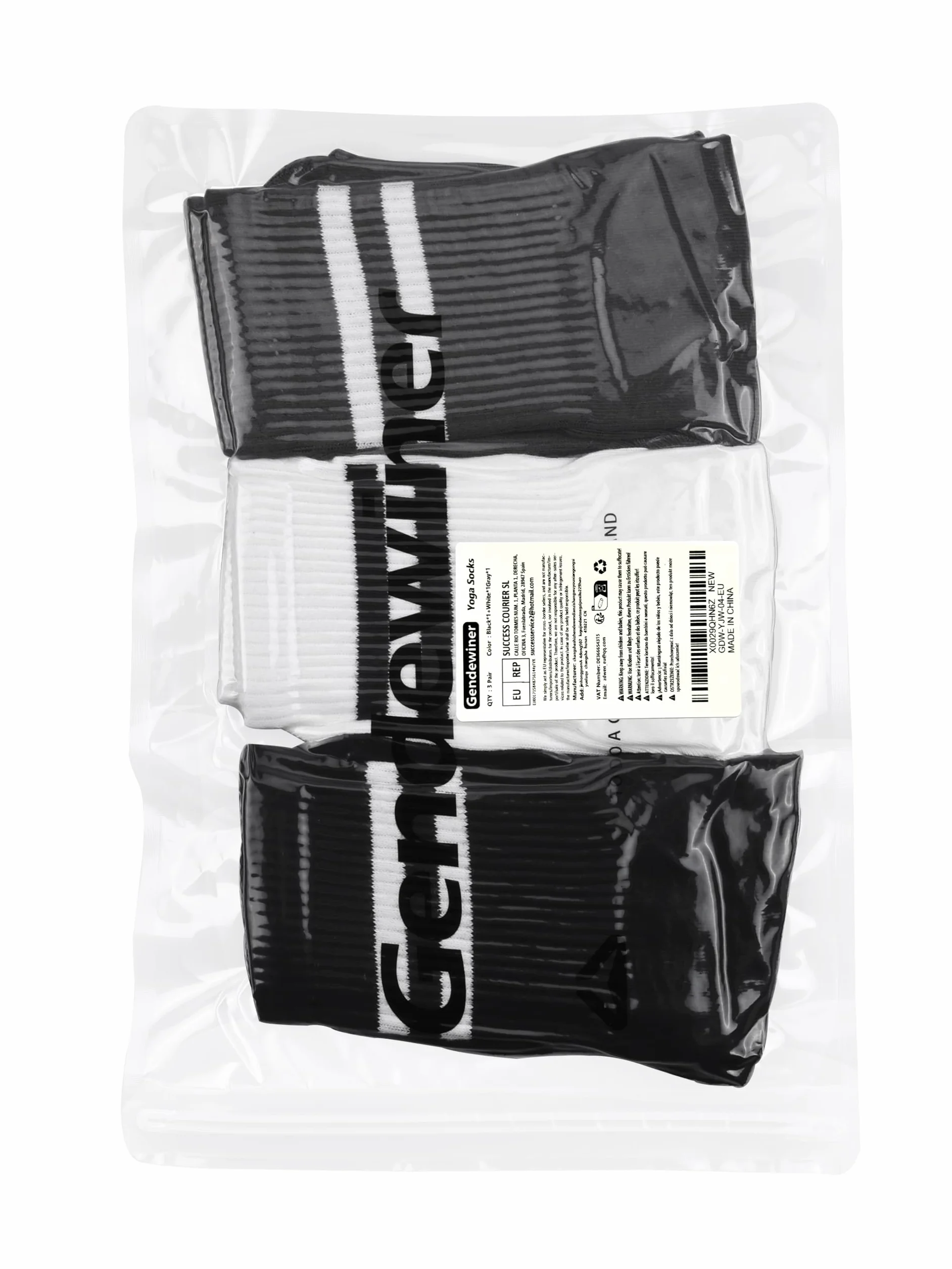 Chaussettes Pilates Yoga En Coton Antidérapantes Taille UE 35-42