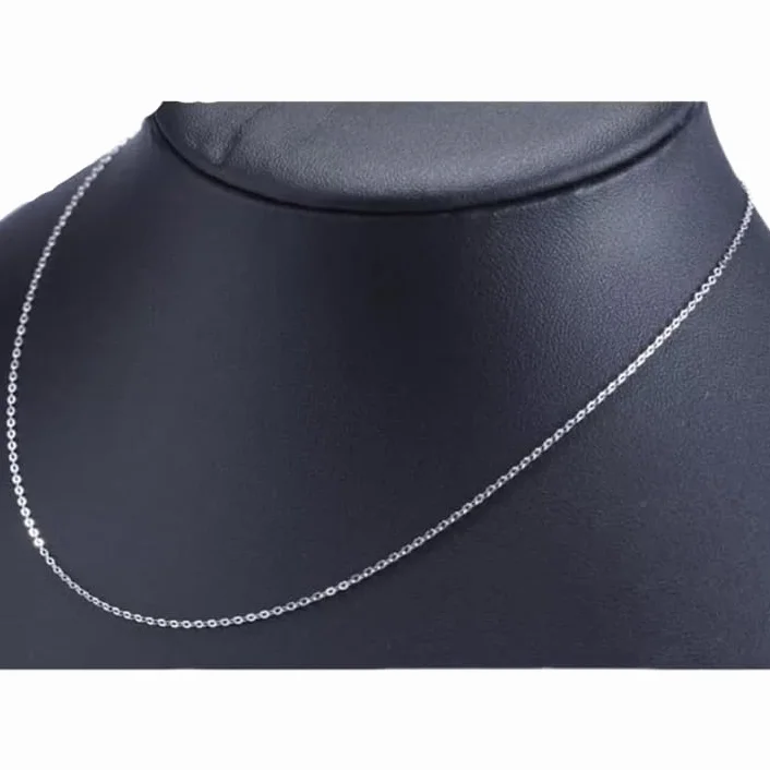 Collier acier inoxydable chaîne simple fine argent or mixte homme femme