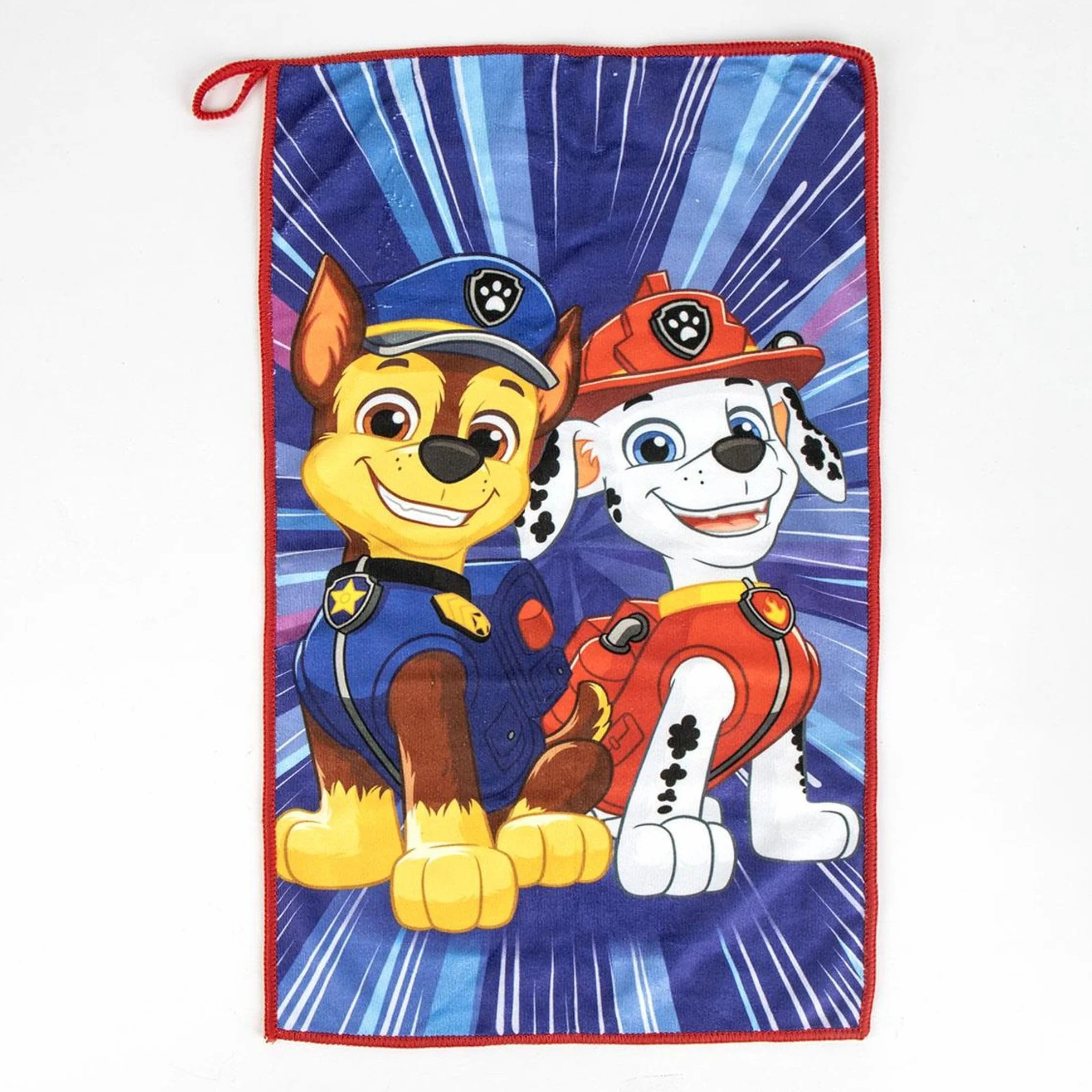 Trousse de Toilette Paw Patrol pour Voyage, Rouge/Bleu, Transparente avec Fermeture éclair