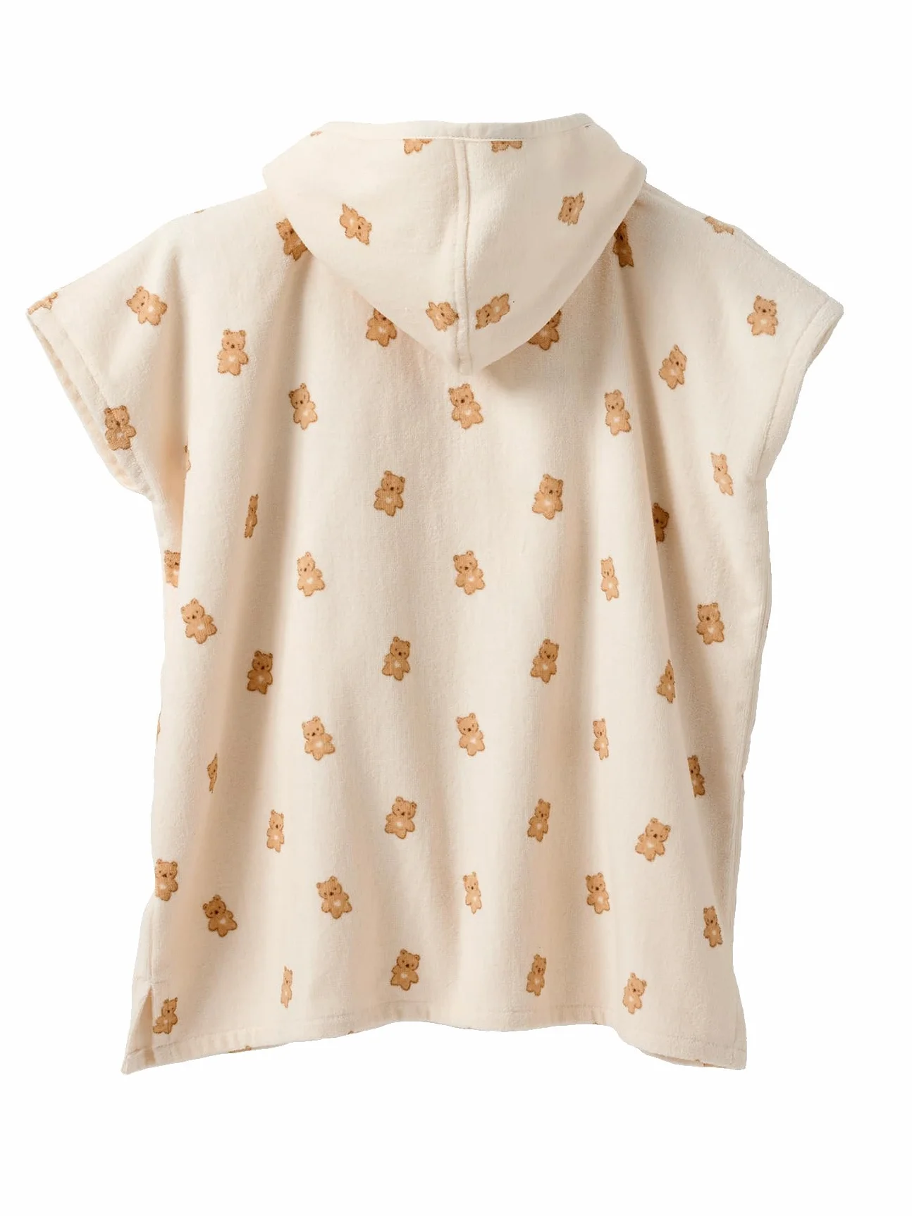 Poncho de bain bébé PETIT OURS coton recyclé VERTBAUDET