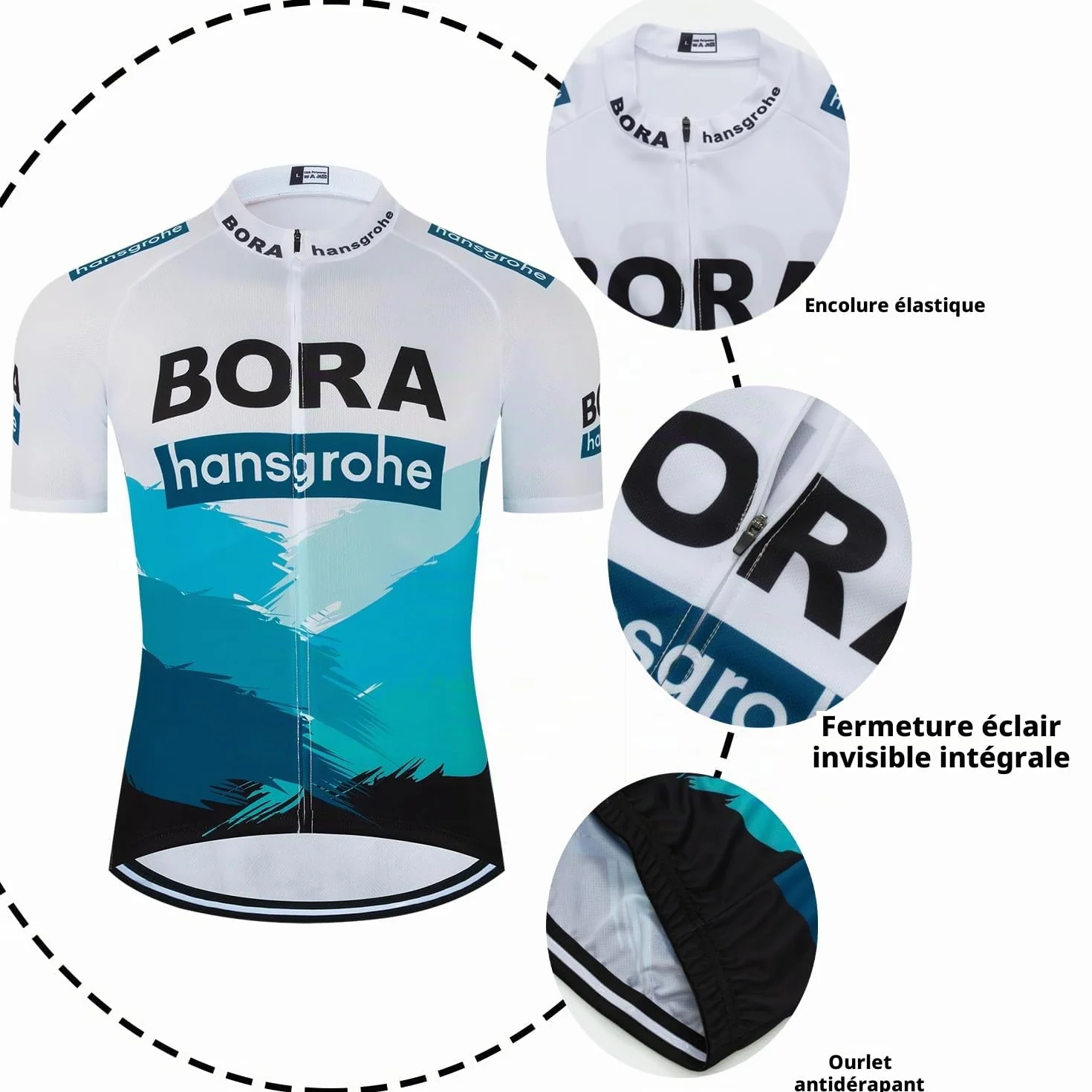 Combinaison de Cyclisme Homme Maillot Respirant Short Coussinets Selle