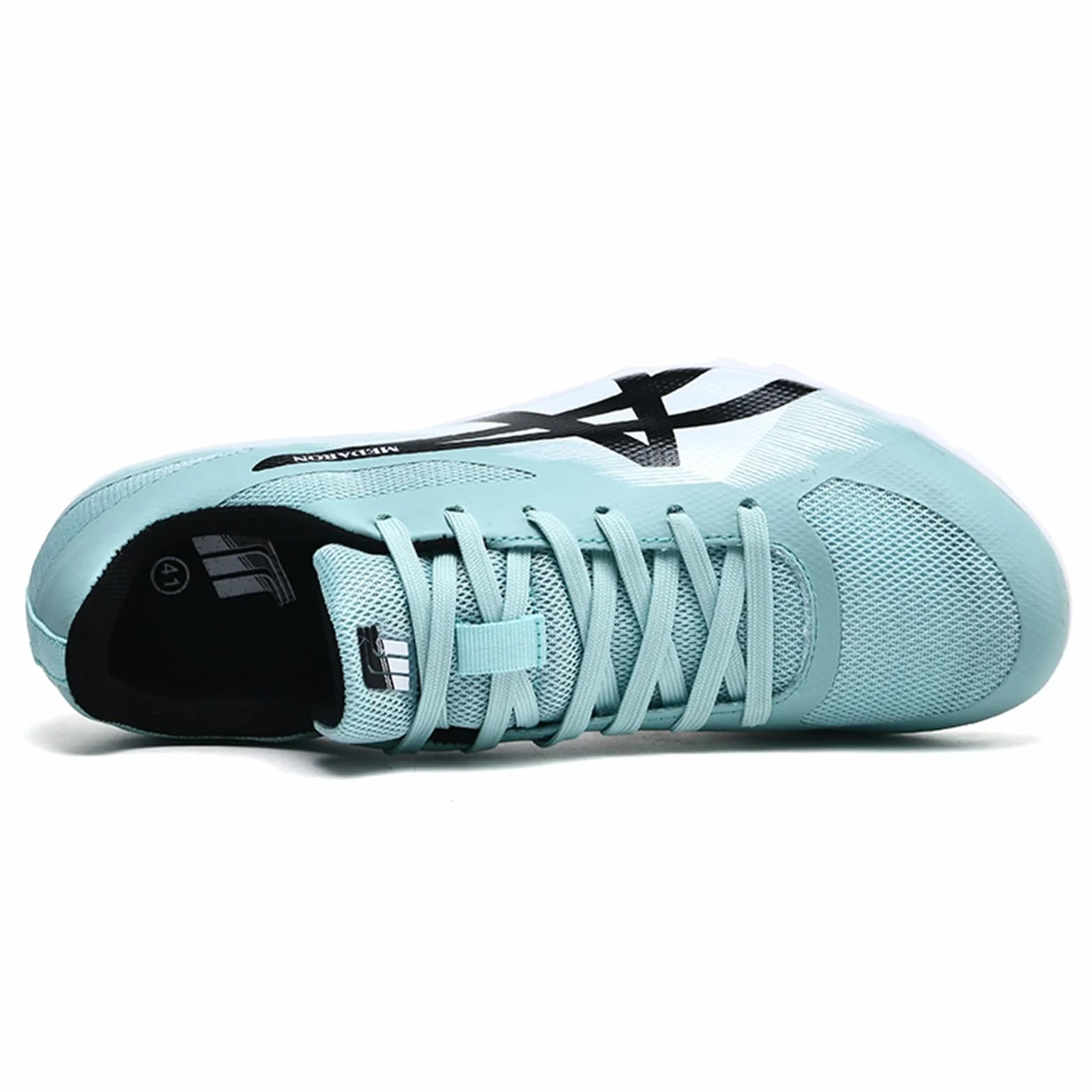 Chaussures de Course À Pointes pour Hommes avec 8 Crampons pour Saut en Hauteur Sprint Saut en Longueur