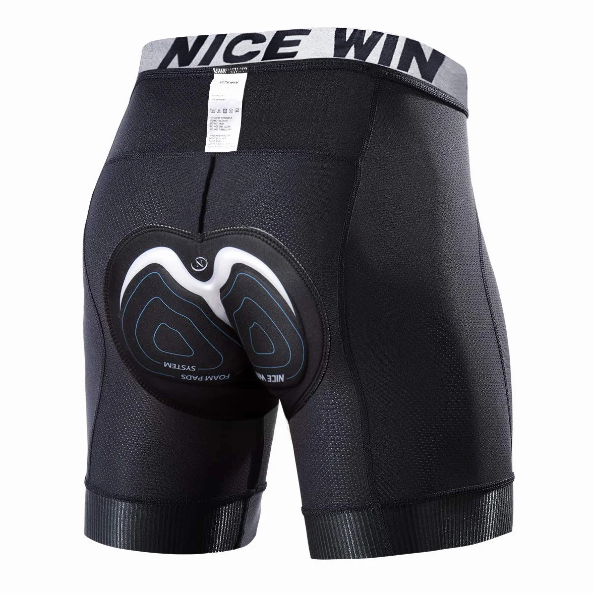 NICEWIN Shorts de Cyclisme Hommes Coussin 4D Rembourré Cuissard Velo Homme VTT Séchage Rapide Respirant Culottes