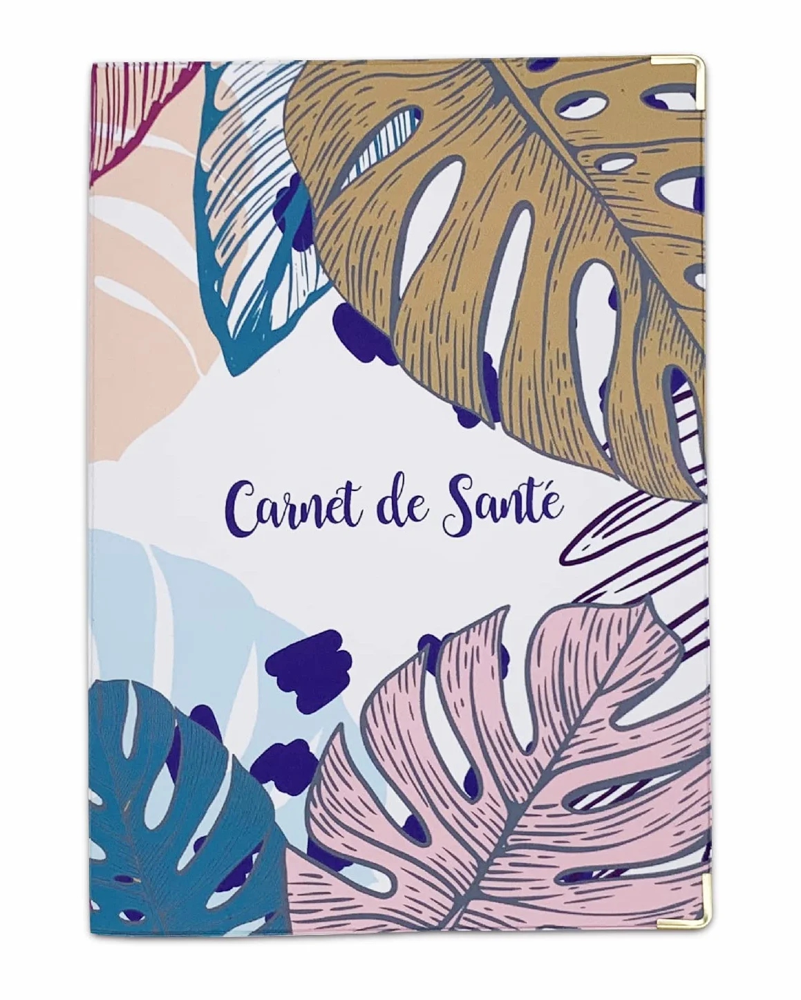 Protège Carnet de Santé en Gomme Expansée Fabriqué en France Étui Carnet Bébé Enfant Format Maternité Standard Modèle Tropical