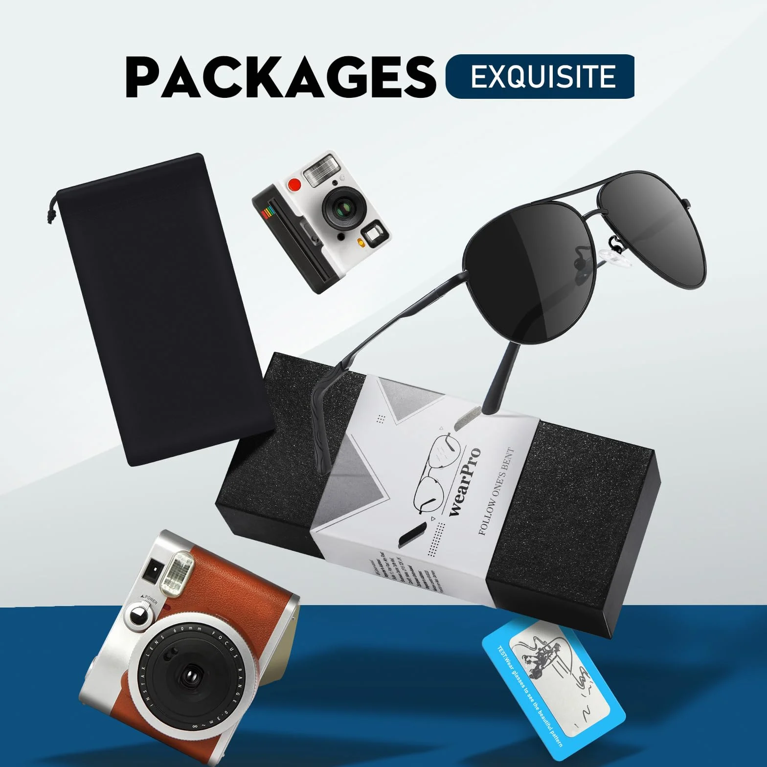 Lunettes de Soleil Homme Pilote Polarisées Ultralégères Anti-Reflets Conduite Pêche Sports Protection Style Classique