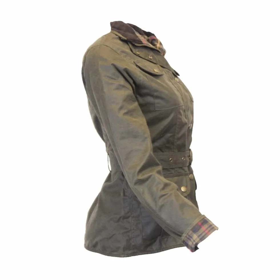 Walker and Hawkes Ladies Wax Florence Motorcycle Jacket
