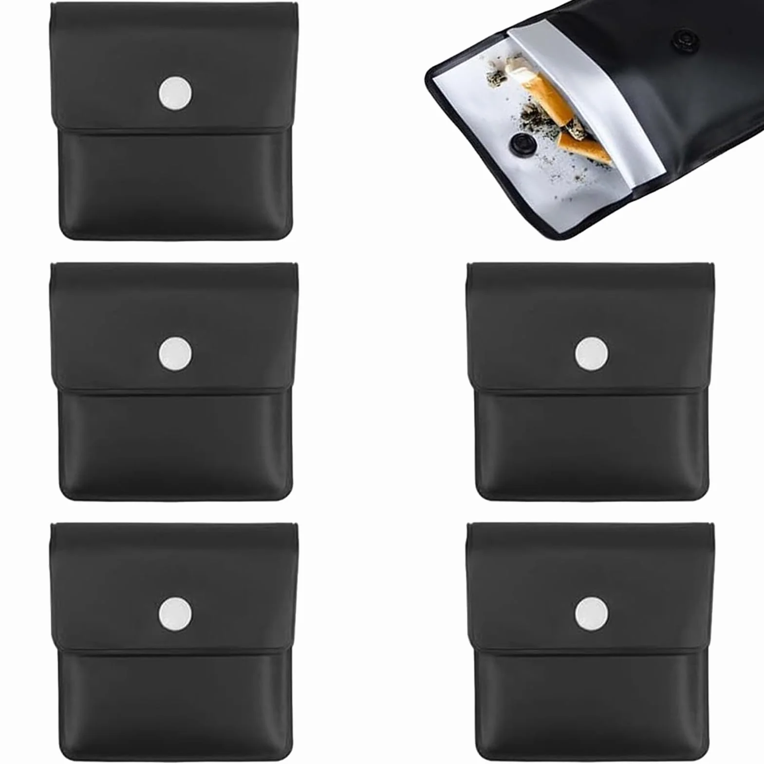 Cendrier De Poche Portable Anti Odeur Paquet P5 Réutilisable