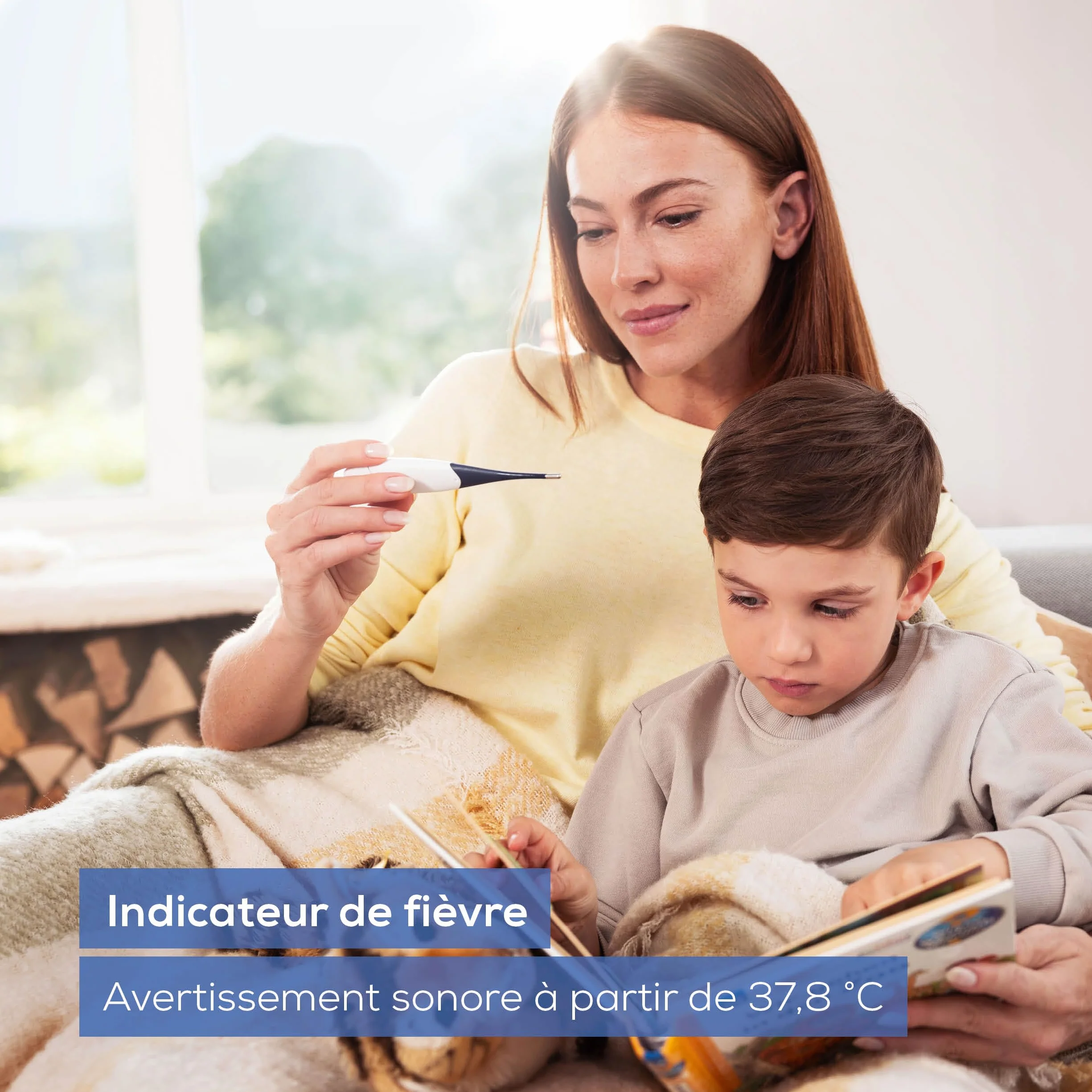 Beurer FT 17 Thermomètre clinique numérique, pointe flexible, mesure orale rectale axillaire, 10 s, indicateur fièvre