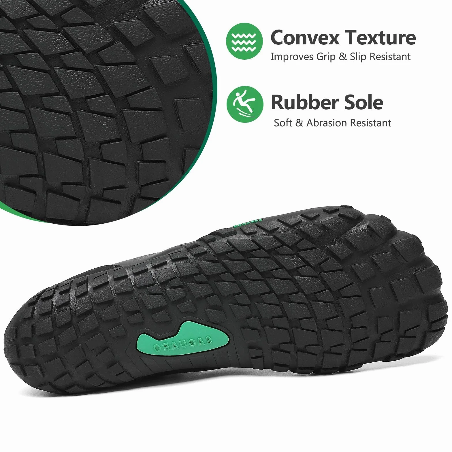 SAGUARO Chaussures de Trail Homme Femme Chaussures Barefoot
