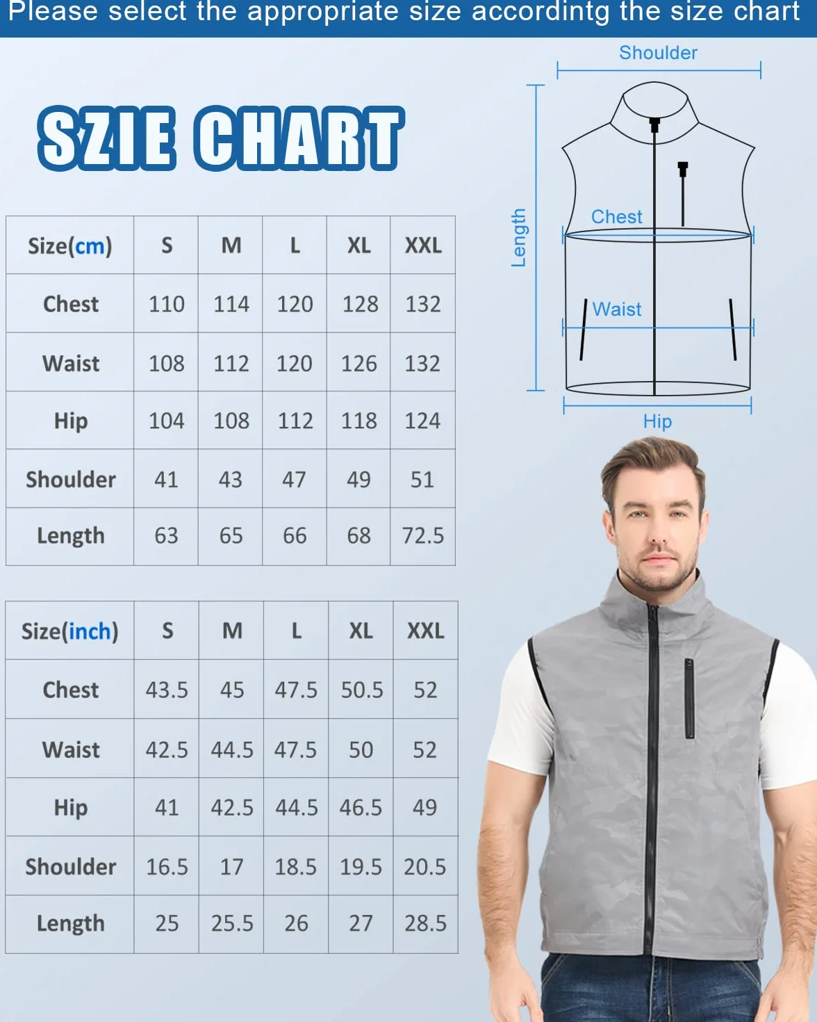 FERNIDA Gilet de Refroidissement Homme Femme, Gilet de Glace avec 24 Rembourrage Froid