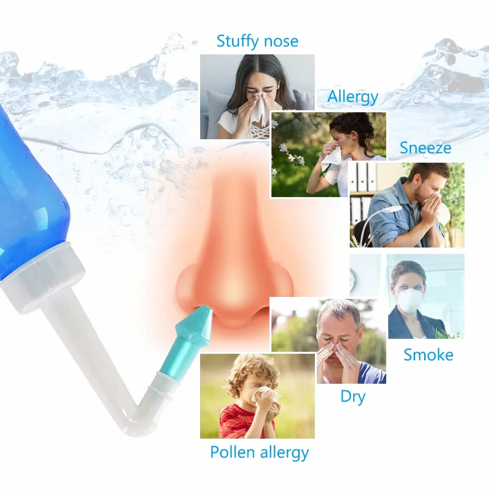 Sachets Sel Nasal 120x2.7g pour Douche Nasale, Irrigation Nez, Kit Sinus Rinse