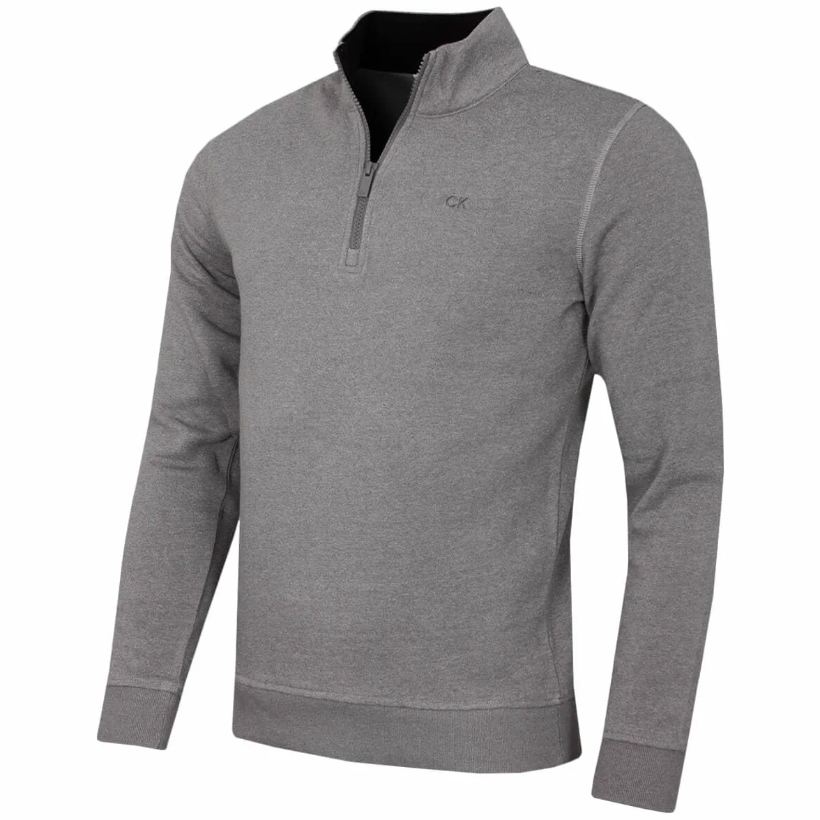 Calvin Klein Pull de Golf Extensible Demi-Fermeture éclair Homme