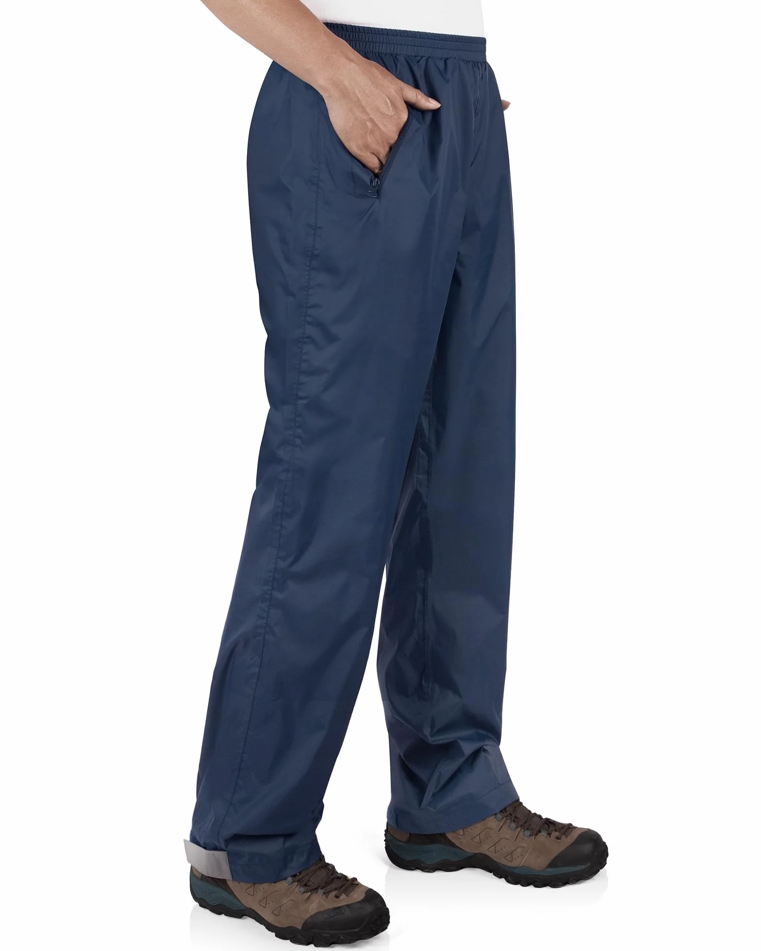 Pantalon de pluie pliable homme imperméable coupe-vent réfléchissant 33,000ft randonnée golf pêche