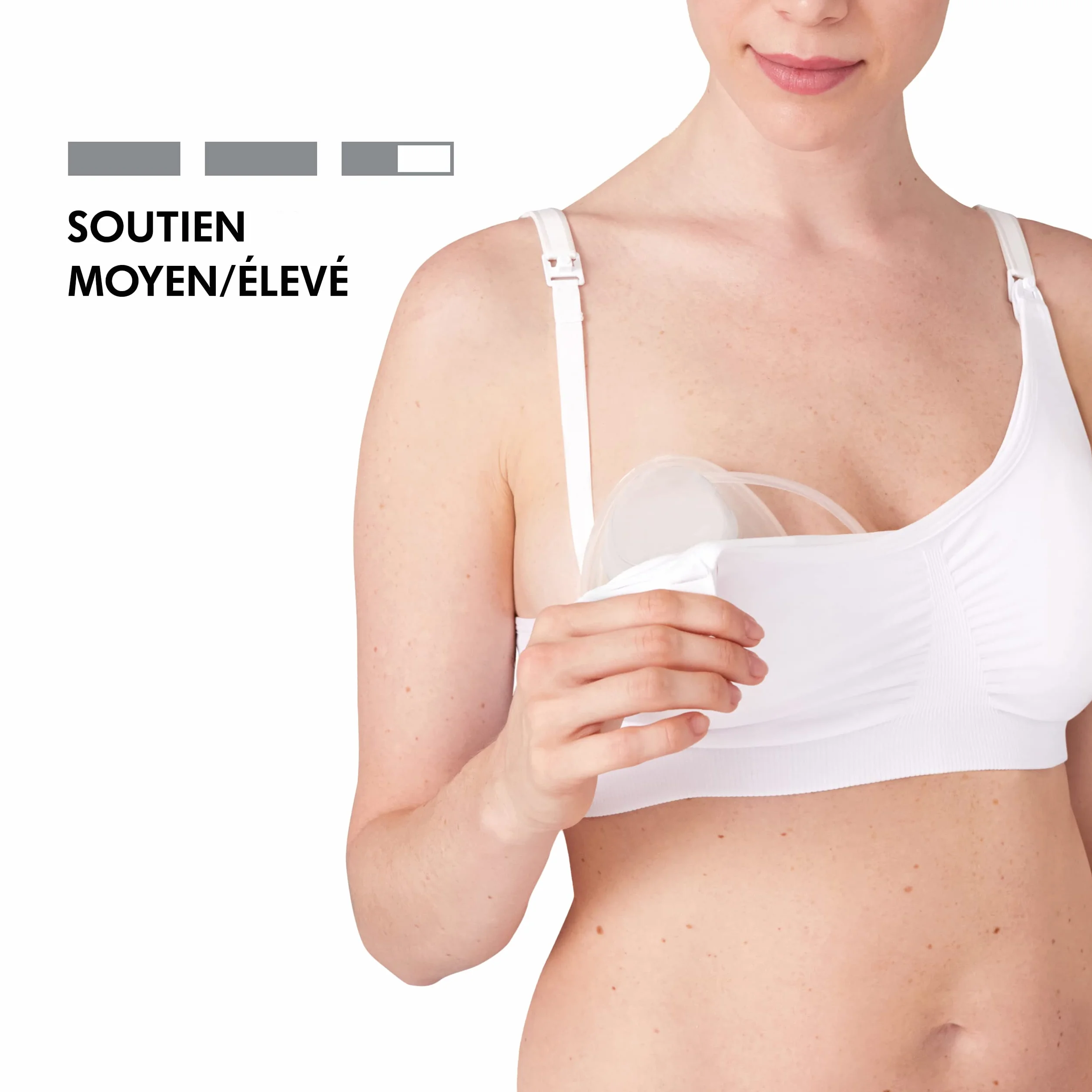 Medela Soutien-Gorge d'Allaitement 3 en 1 Respirant Léger Blanc