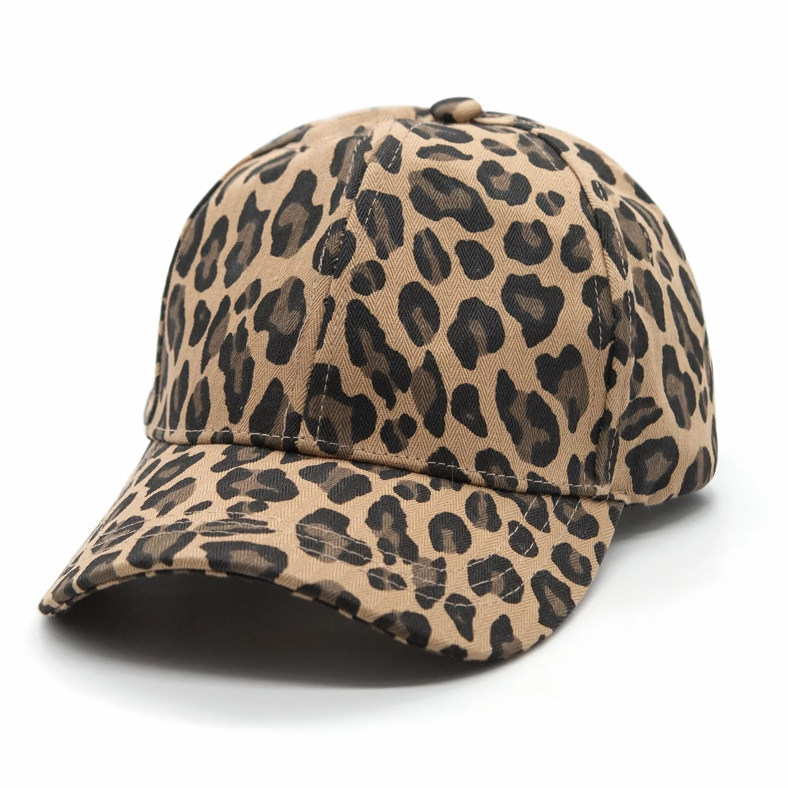 Casquette Vintage Femmes Imprimé Léopard Réglable Baseball
