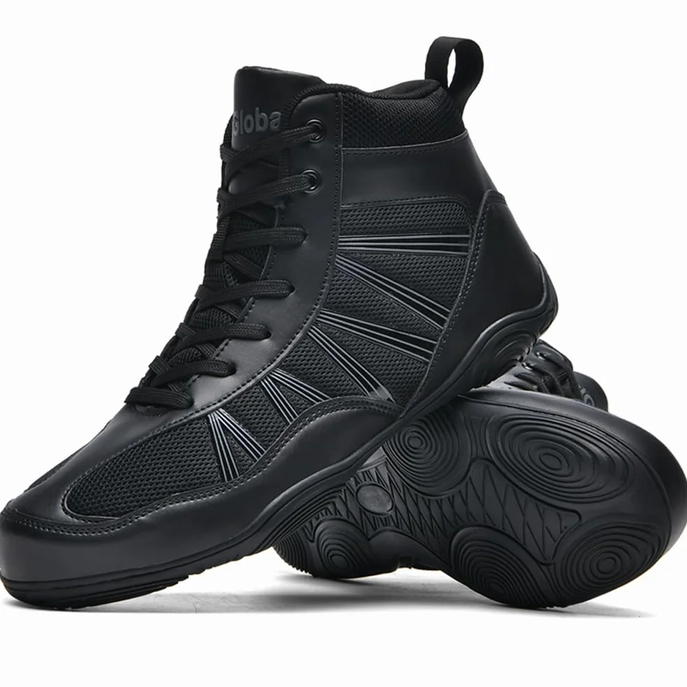 Chaussures de Boxe Professionnelles Respirantes Résistantes à l'Usure pour Hommes