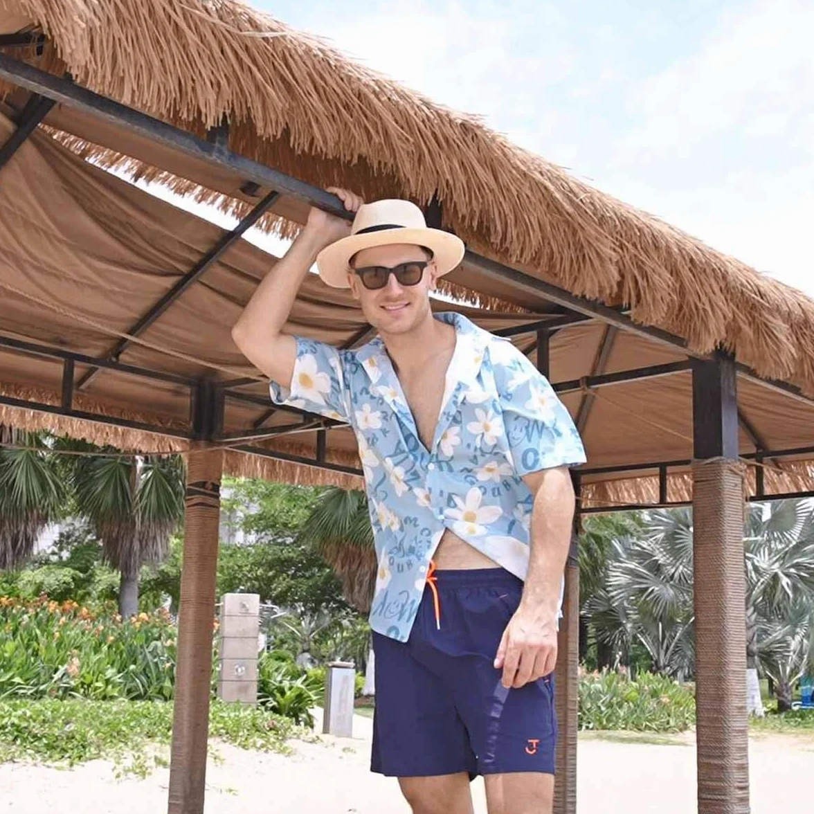JustSun Short de Bain Homme avec Poches Zippées Étanche Séchage Rapide