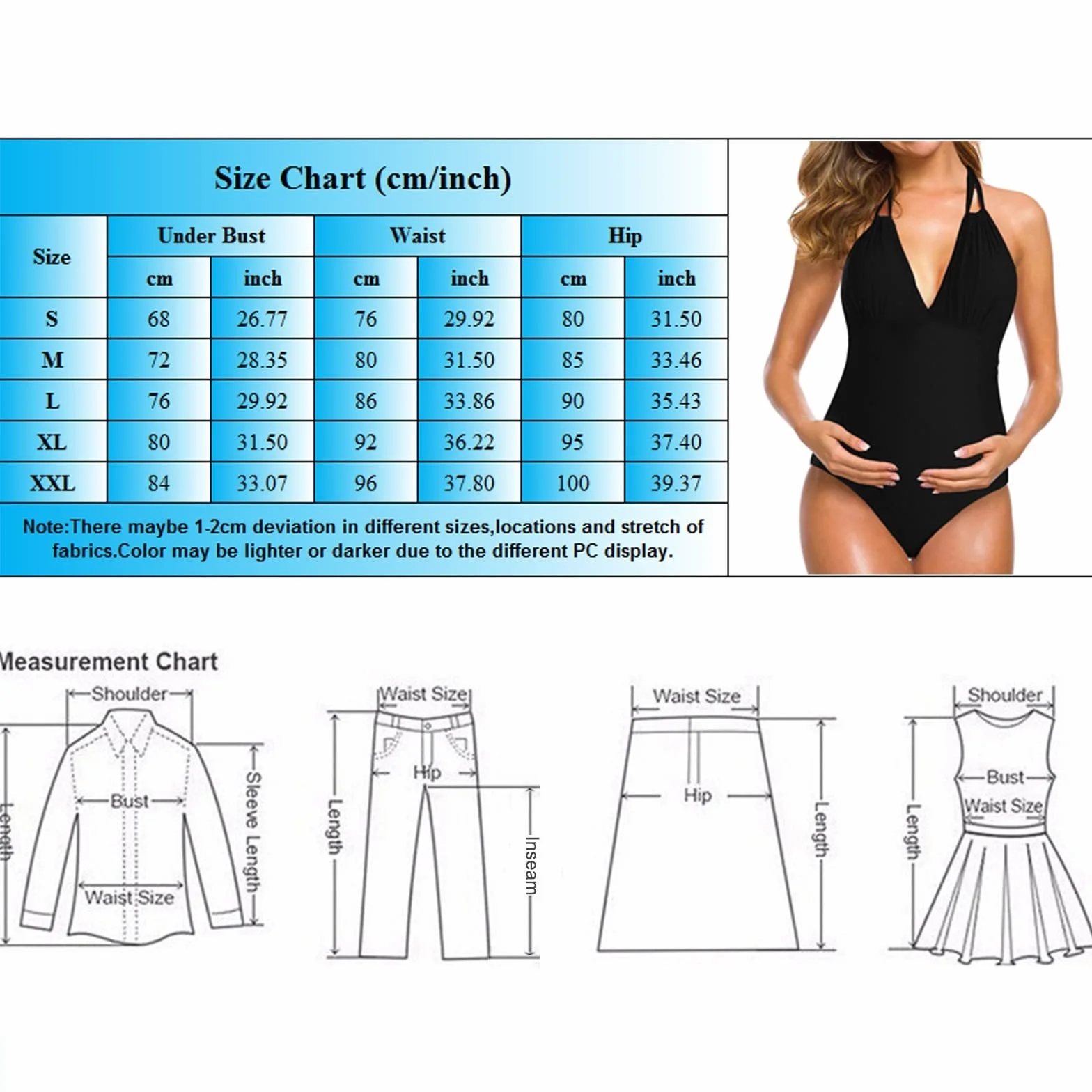 Tankini Grossesse Femme Enceinte Grande Taille Trikini Natation Maternité Bikini Retro Jupette Curvy Piscine