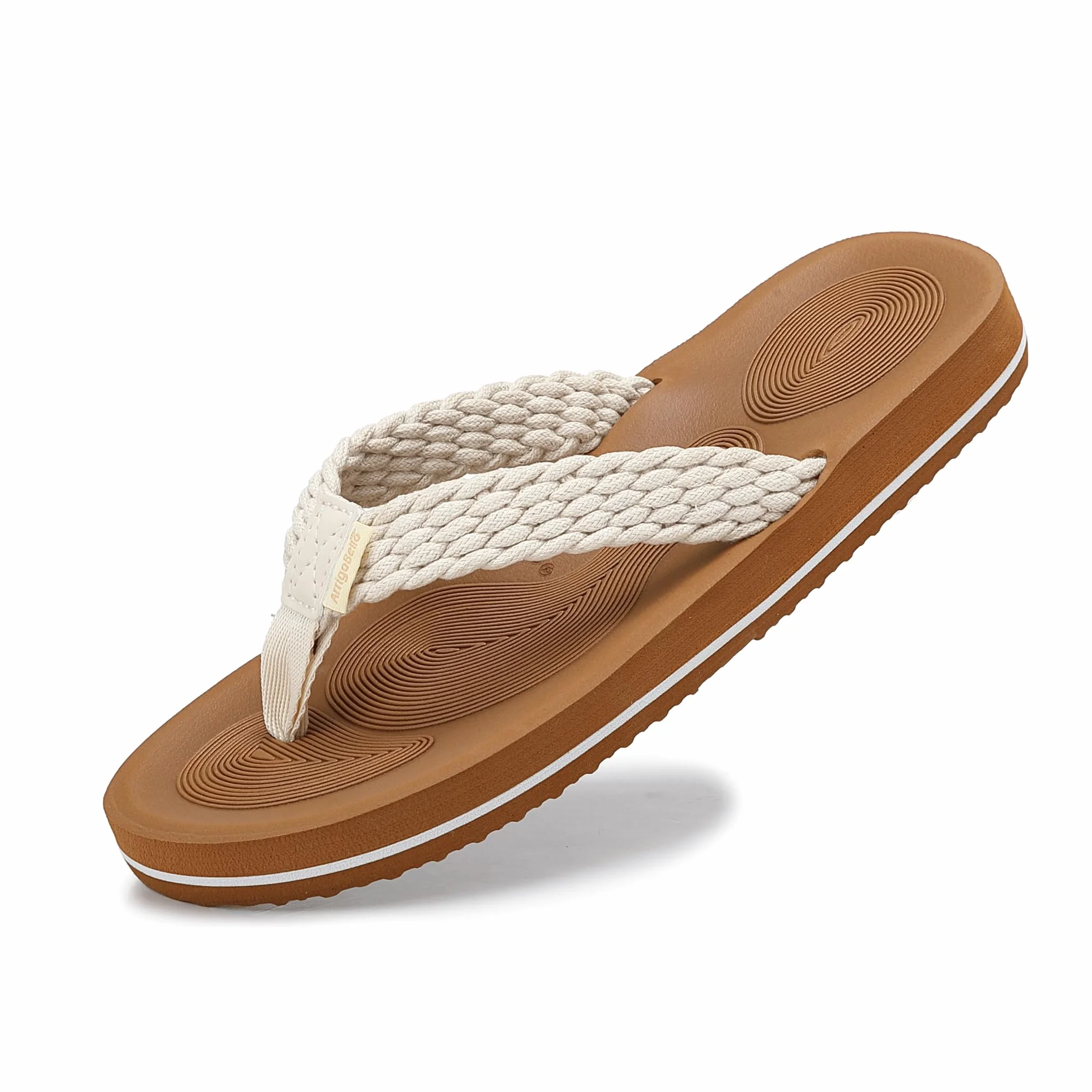 ARRIGO BELLO Sandales Femme Tongs Plage Piscine Antidérapant Taille 36-41