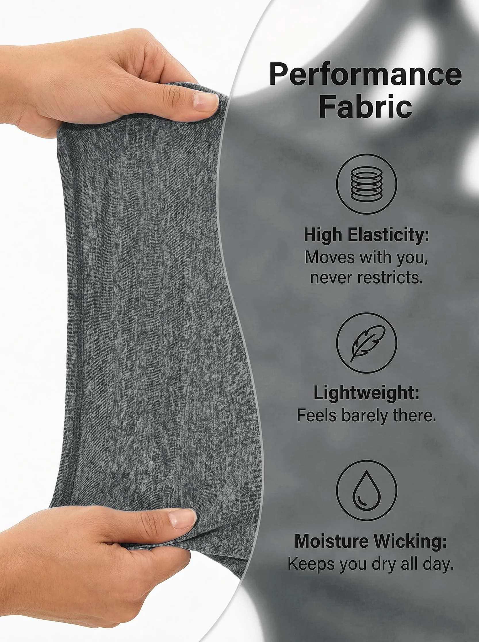 Débardeur de Sport Femme Léger en Maille sans Manches T-Shirt à col Rond Yoga Fitness Tank Top