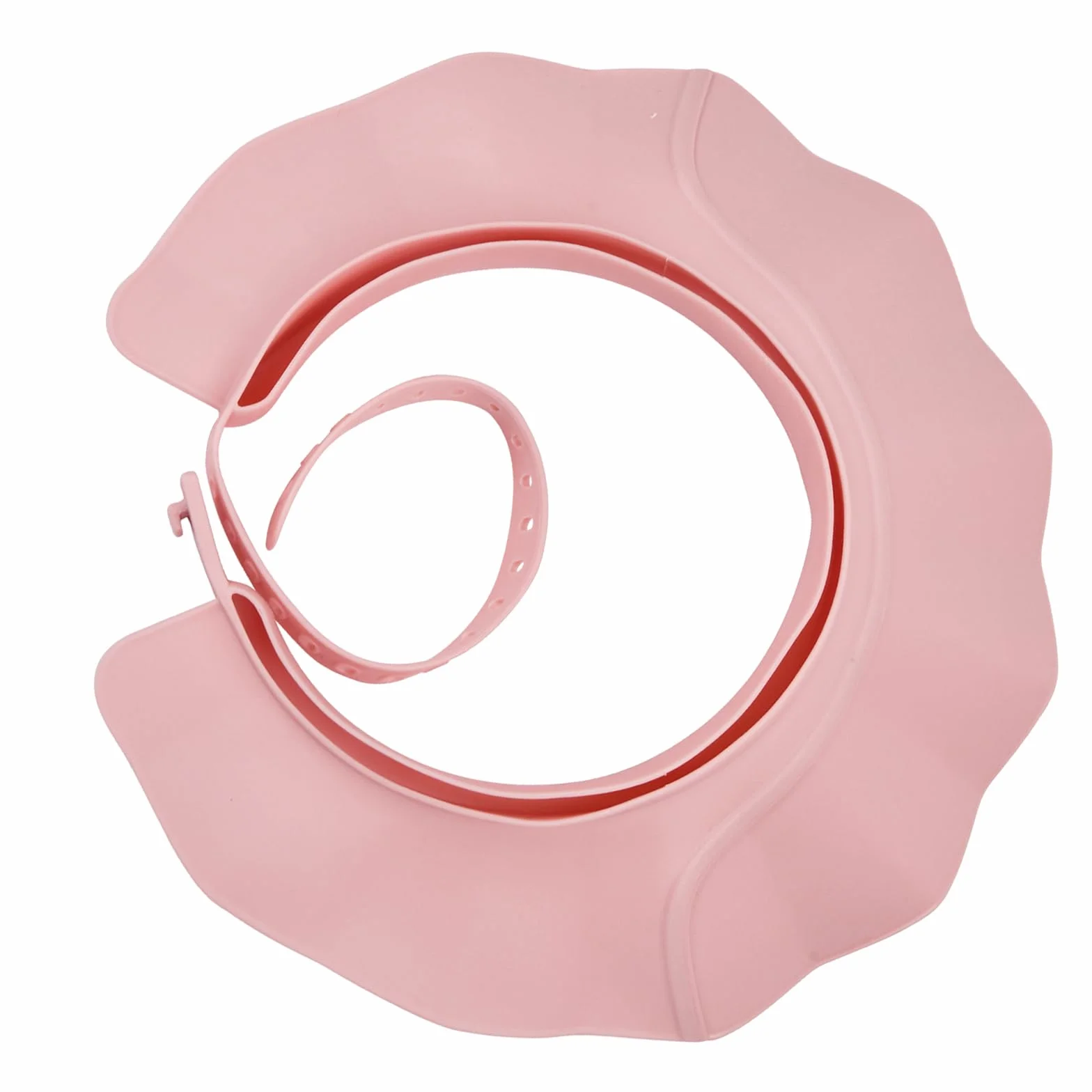 Visière Bain Silicone Réglable Trois en un Protection Yeux Oreilles Enfant Rose