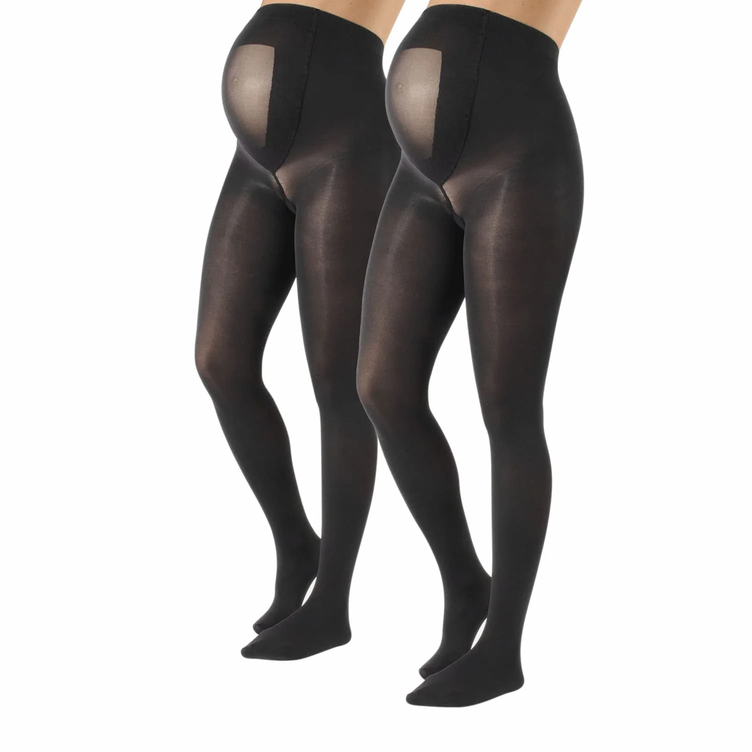 CALZITALY Collants de Grossesse Opaques 40 DEN Noir Bleu