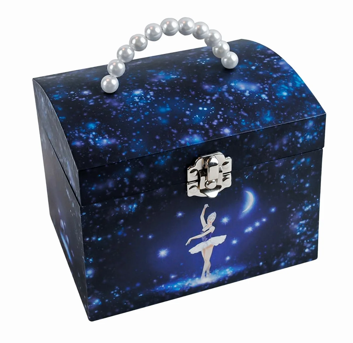 TROUSSELIER Grande Boîte à Bijoux Musicale Phosphorescente Danseuse Etoile Vanity Case Coffret Bijoux Fille Cadeau Anniversaire Noel