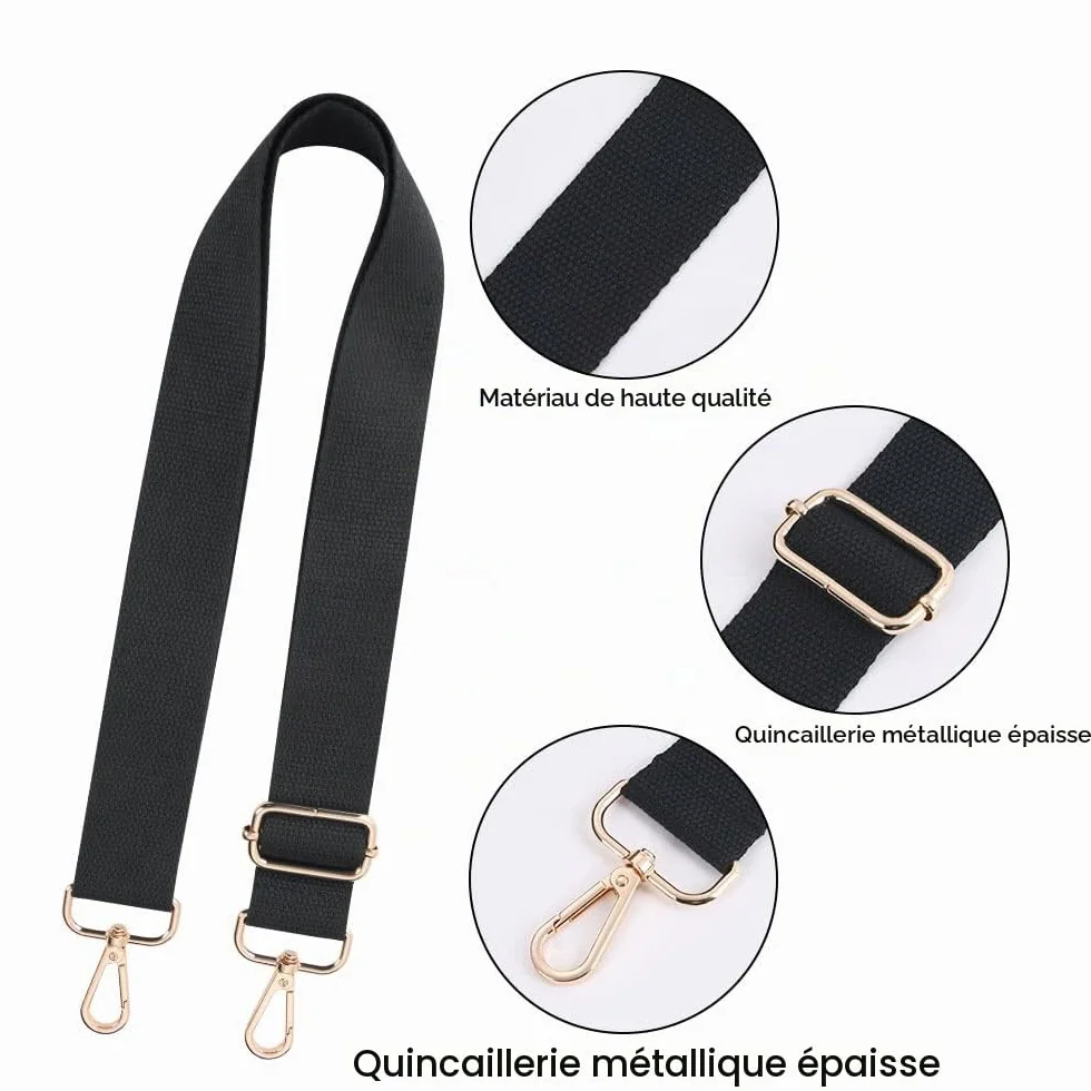 Aucuu Réglable 73-130 cm Anse de Sac à Main Bandoulière, Sangle de Remplacement Multicolore pour Sac à Main, Accessoires DIY Bricolage