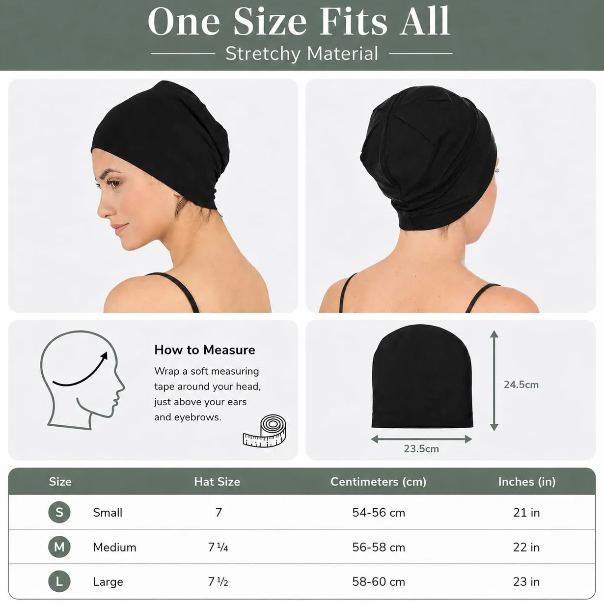 Bonnet Chimio en Bambou pour Femmes et Hommes – Ultra-Doux et Respirant pour l'Alopecie
