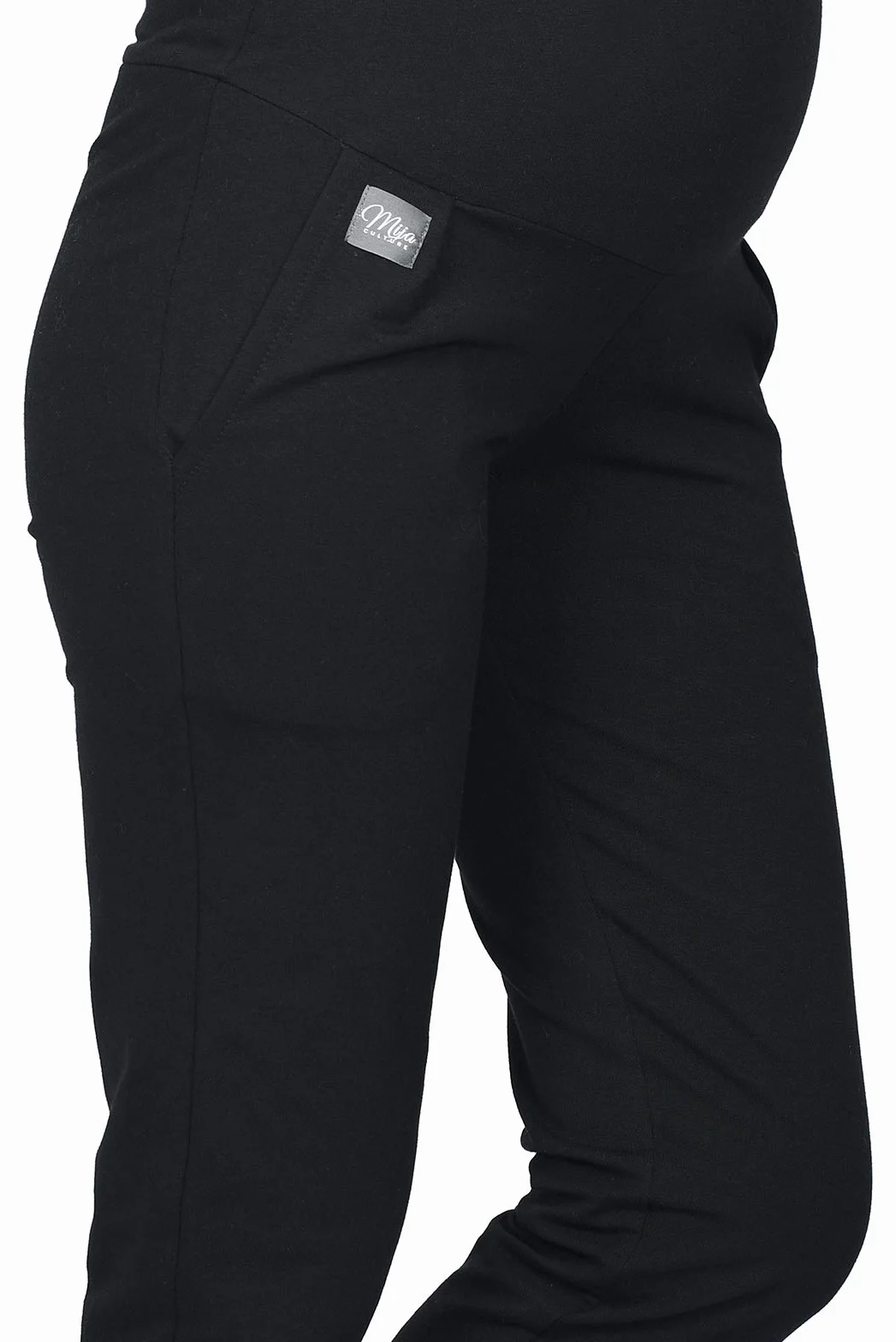 Pantalon de maternité décontracté MijaCulture M003 avec panneau de ventre